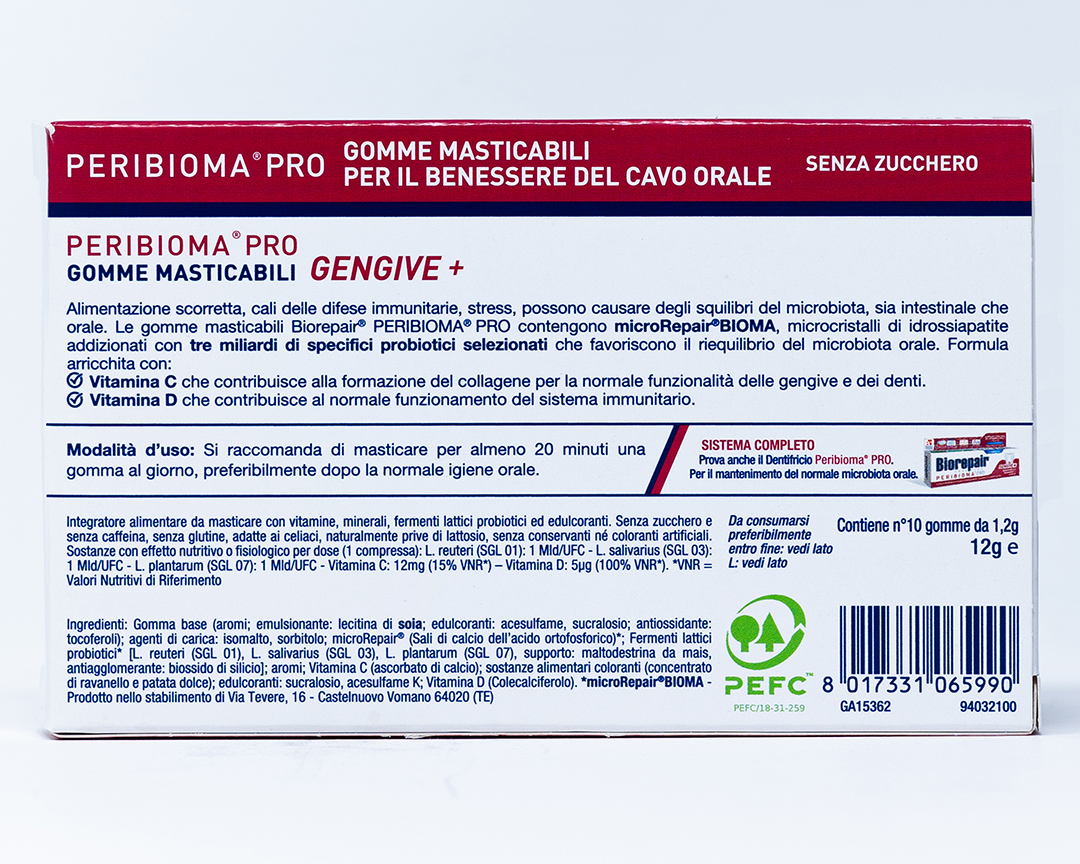 Biorepair Gomme Masticabili Peribioma – 10 pz.