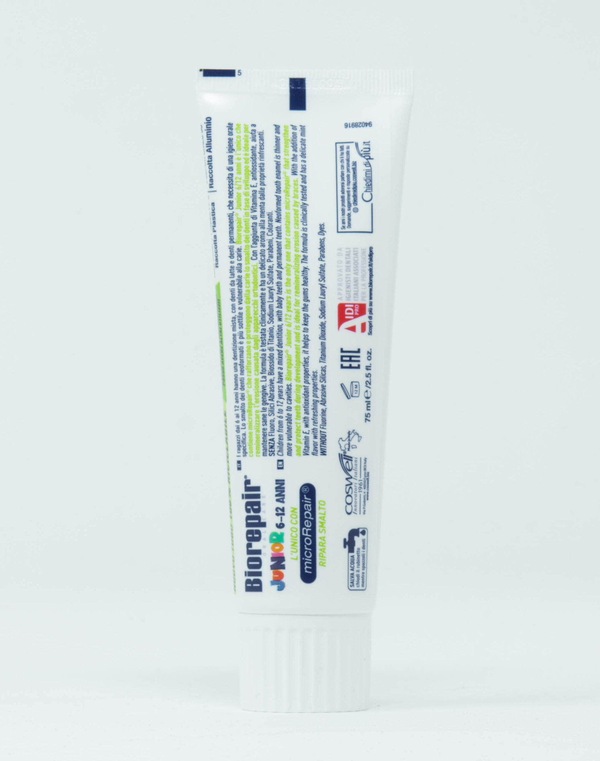 Biorepair Dentifricio Junior 6 - 12 anni – 75 ml