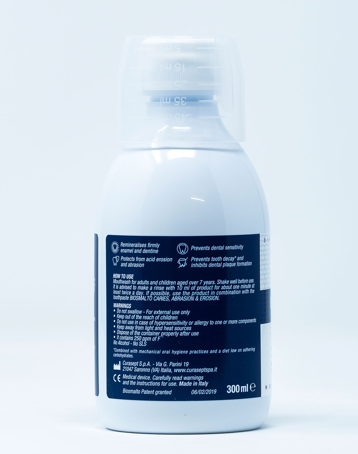 Curasept Biosmalto Collutorio Carie, Abrasione, Erosione – 300 ml