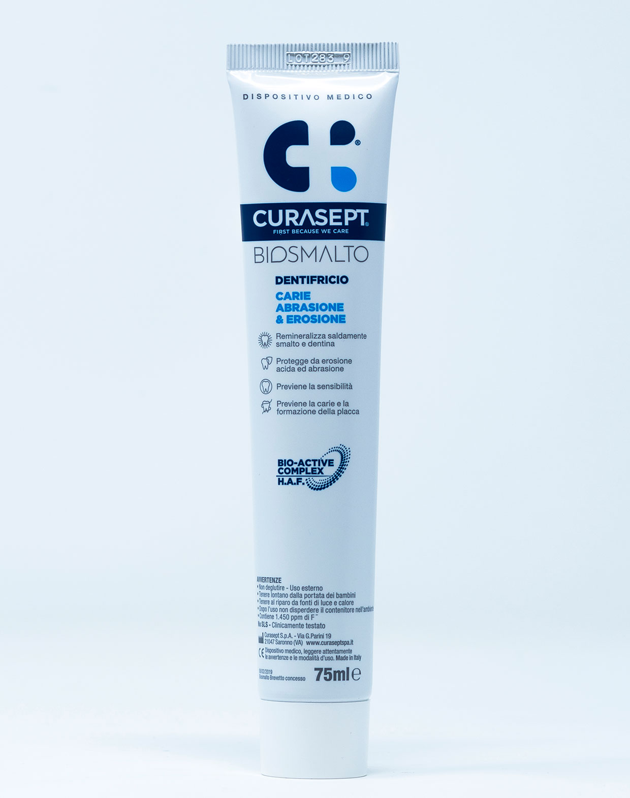 Curasept Biosmalto Dentifricio Carie, Abrasione, Erosione – 75 ml