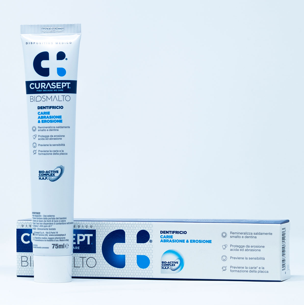 Curasept Biosmalto Dentifricio Carie, Abrasione, Erosione – 75 ml