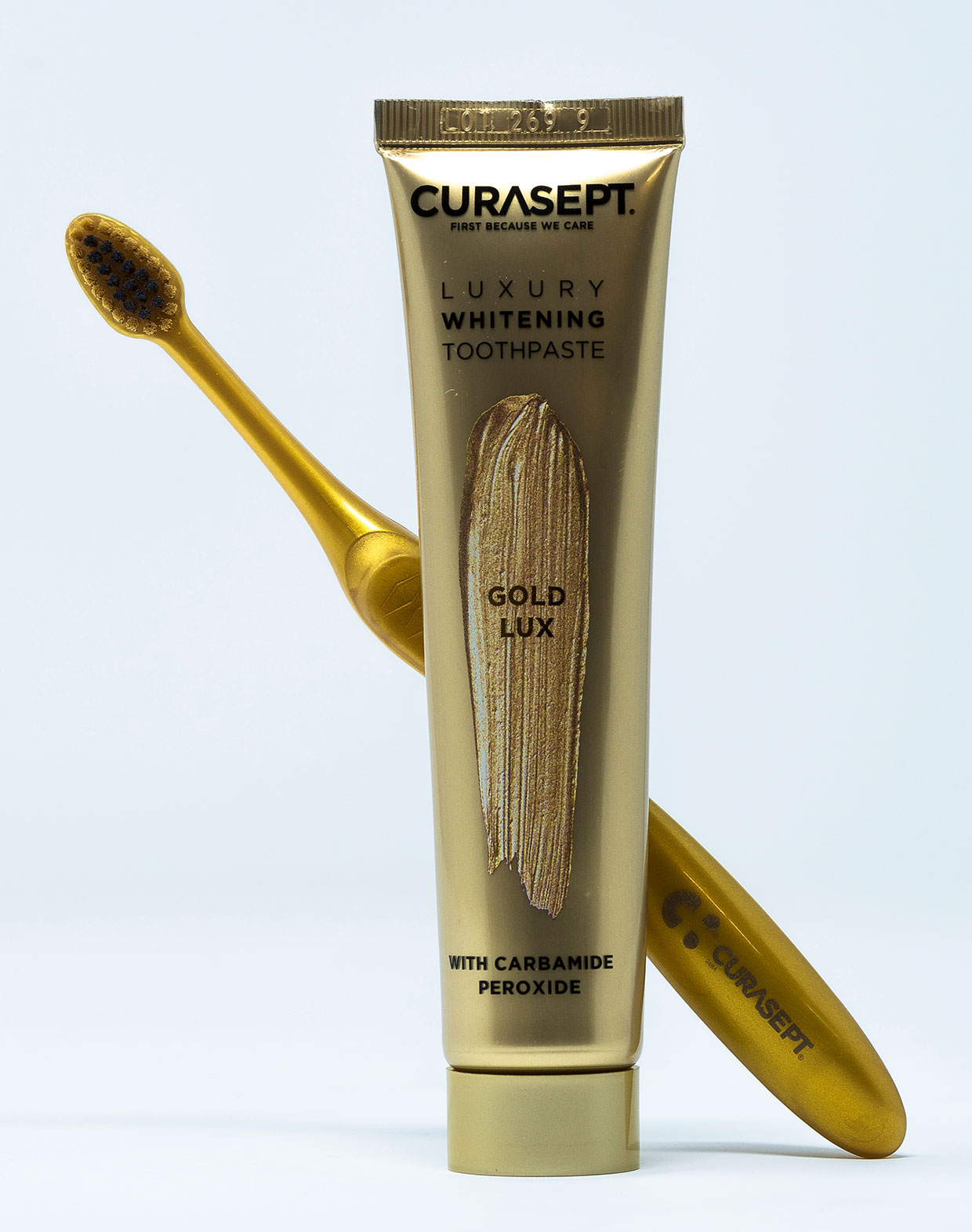 Curasept Dentifricio Gold Luxury + Spazzolino