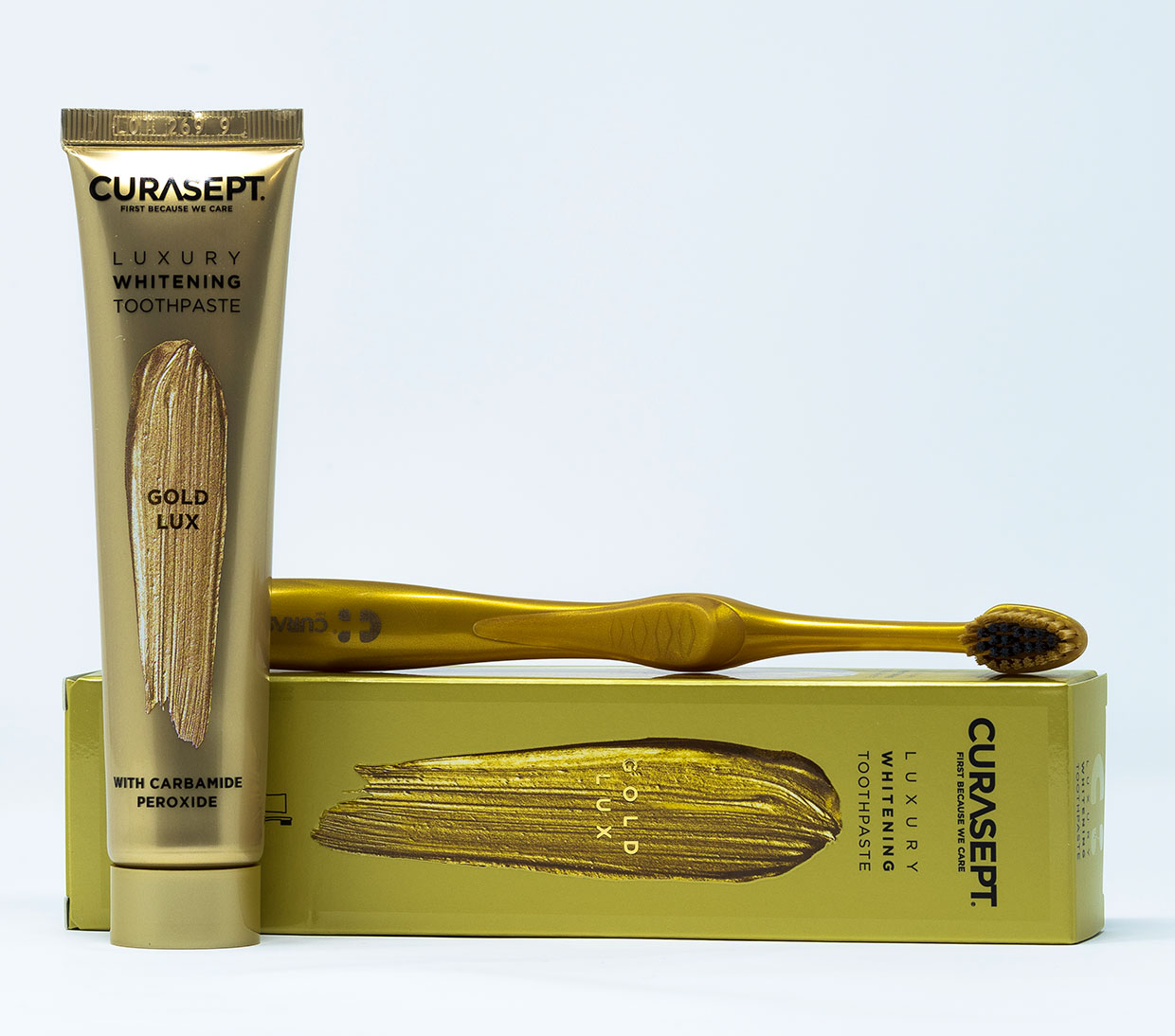 Curasept Dentifricio Gold Luxury + Spazzolino