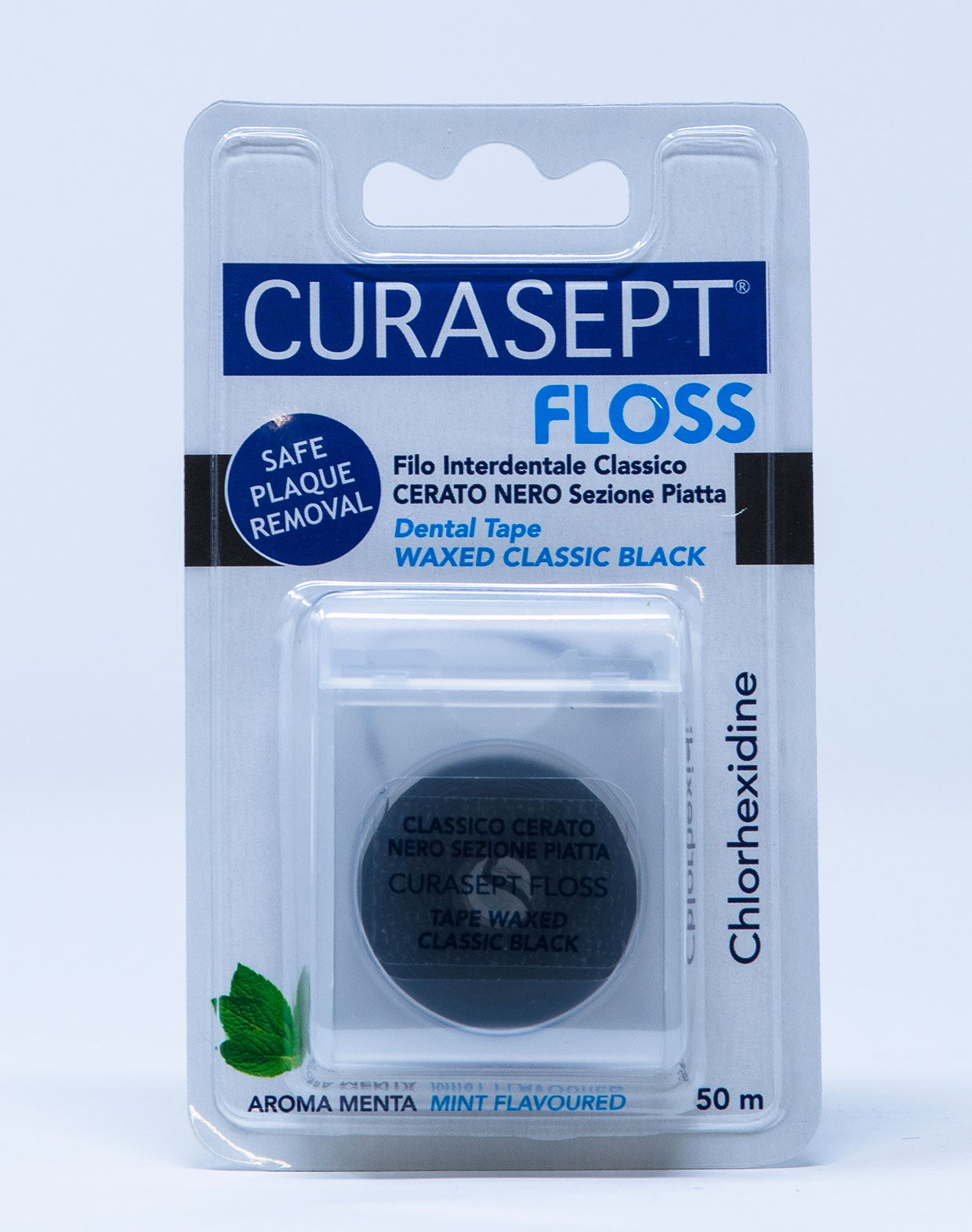 Curasept Filo Interdentale Classico Cerato Nero – 50 m