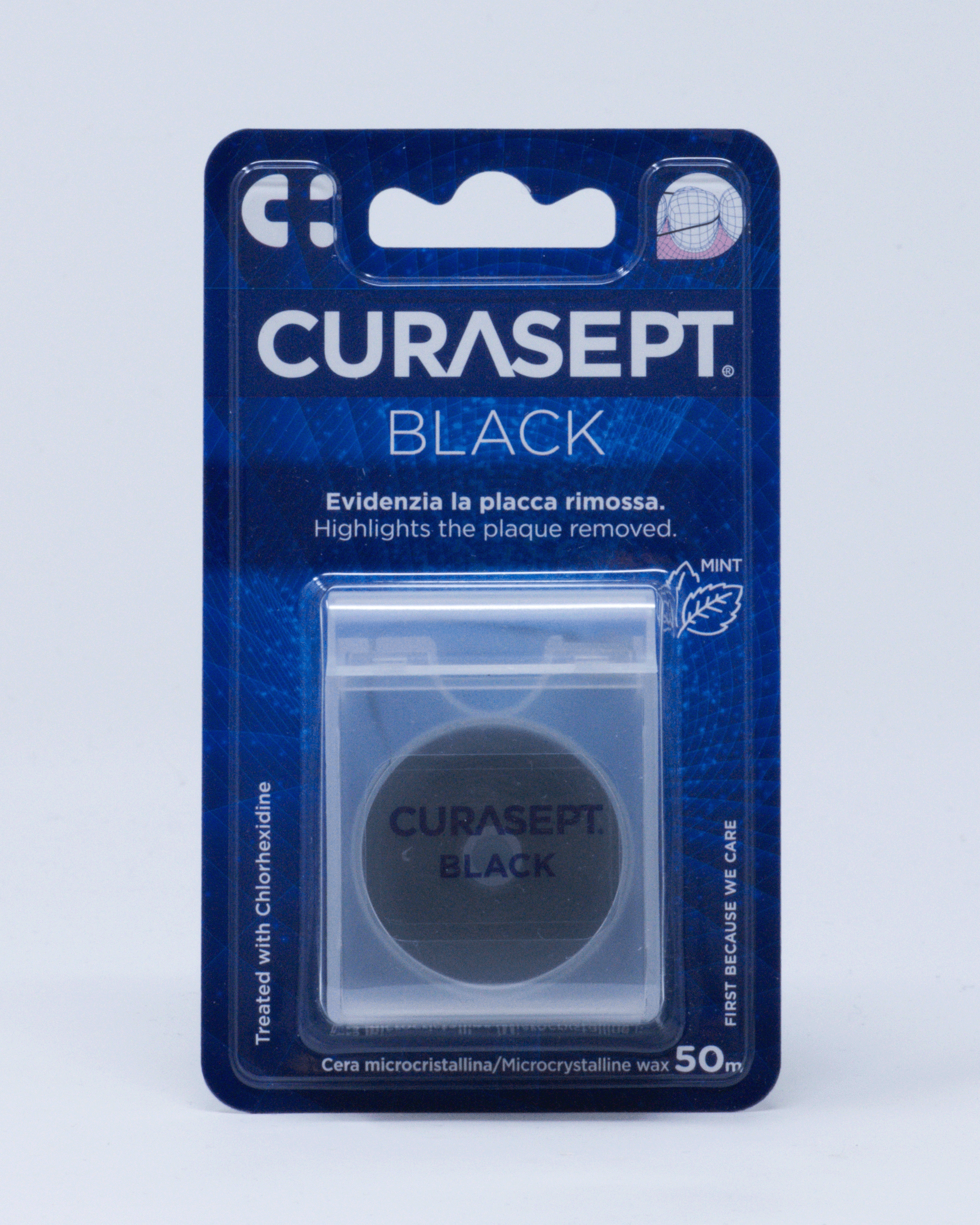 Curasept Filo Interdentale Classico Cerato Nero – 50 m