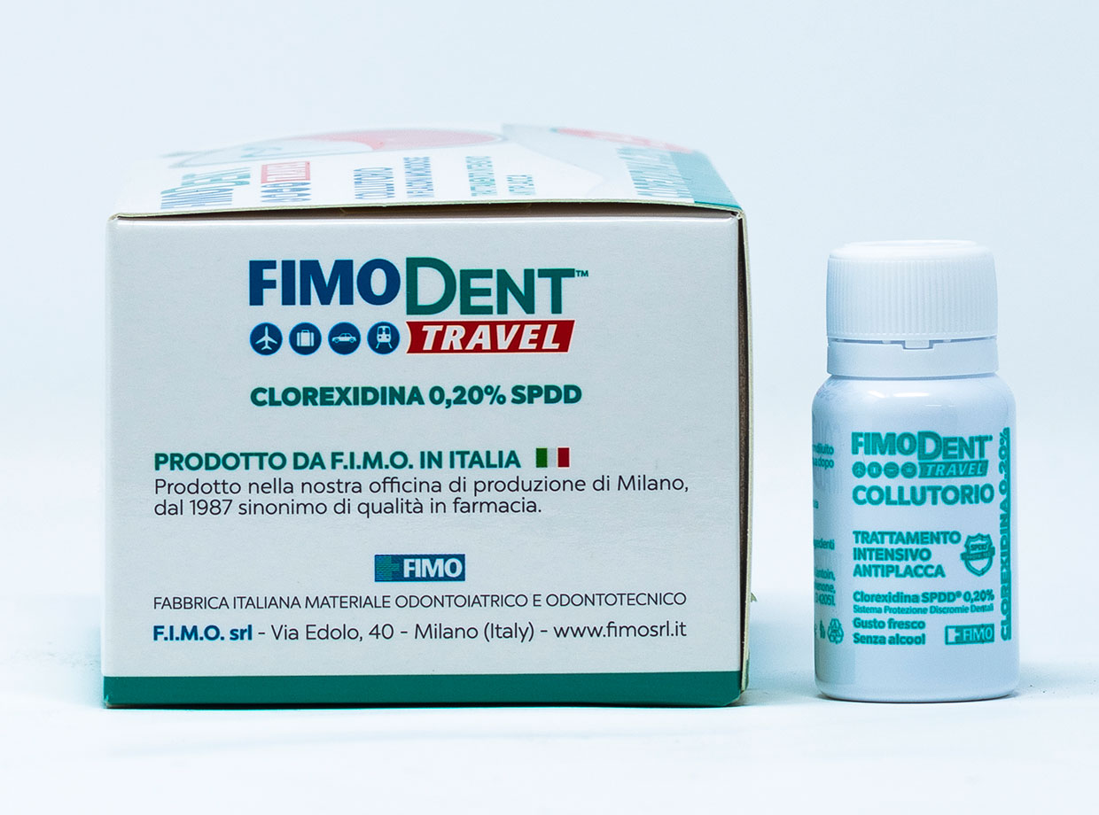 Fimodent Collutorio Travel Clorexidina 0,20 % - 14 pz x 10 ml