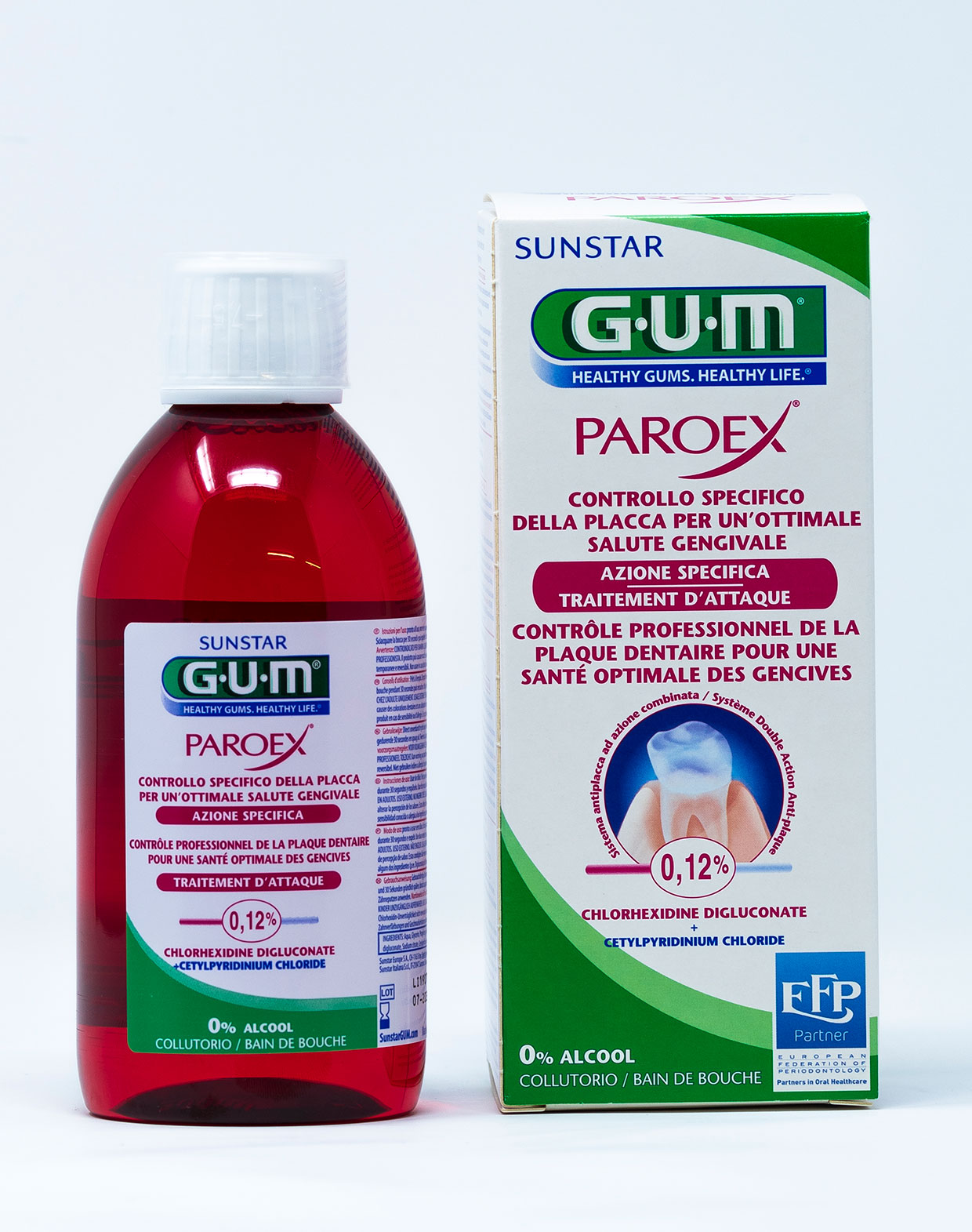 Gum Collutorio Paroex Azione specifica CHX 0,12% + CPC 0,05%