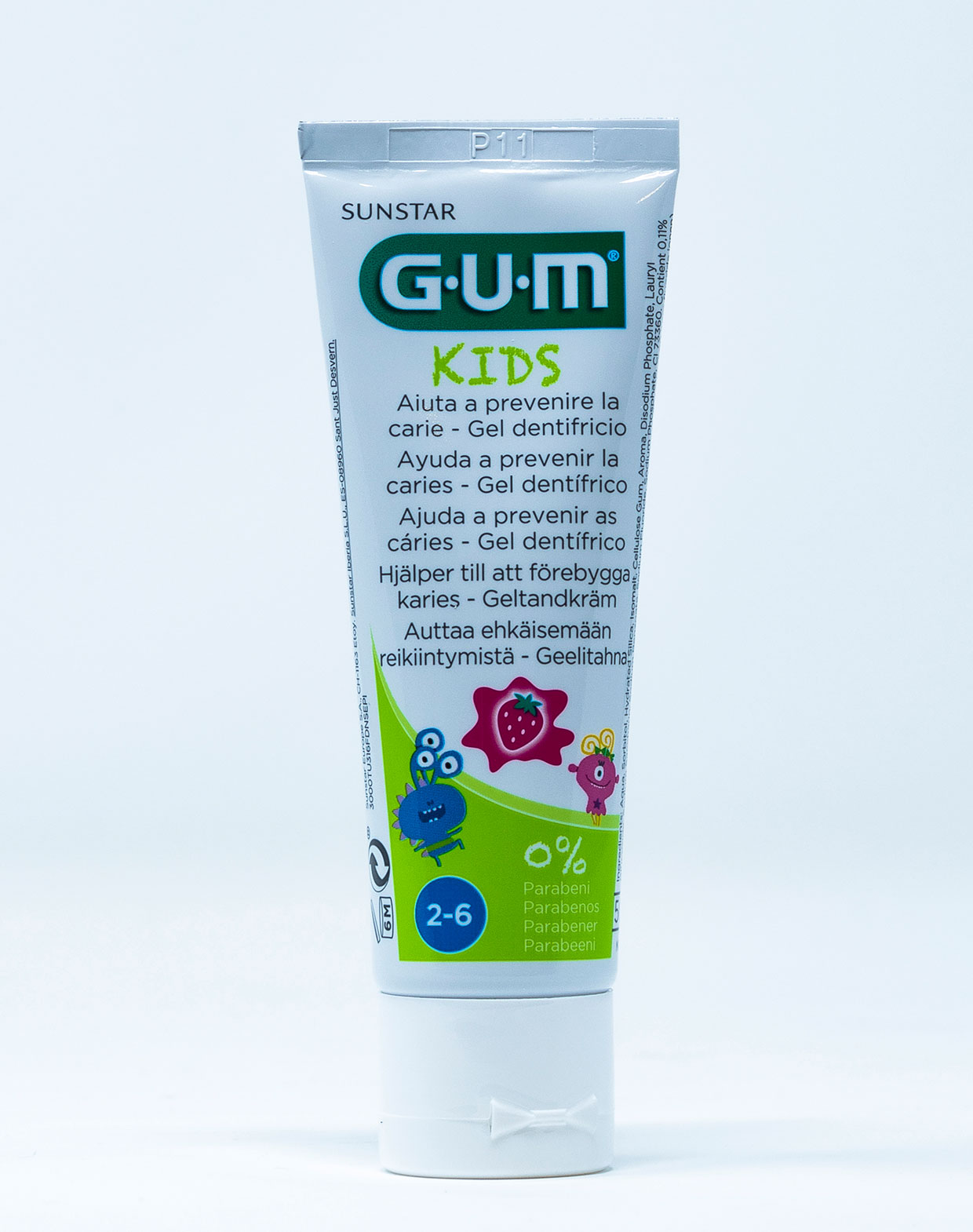 Gum Dentifricio Kids Monster 2-6 anni – 50 ml