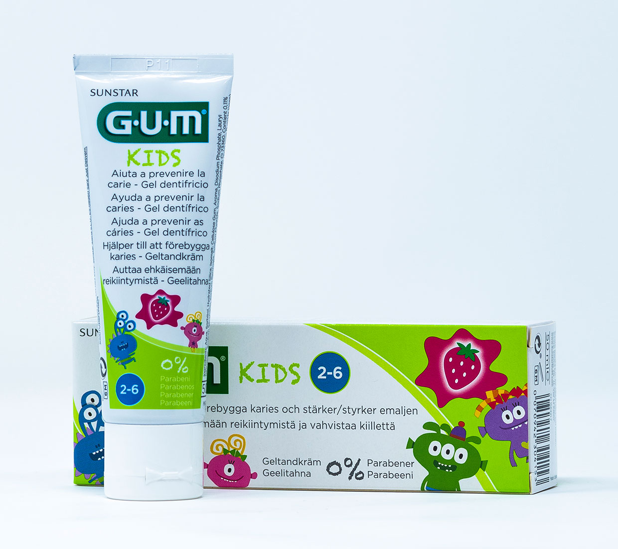 Gum Dentifricio Kids Monster 2-6 anni – 50 ml