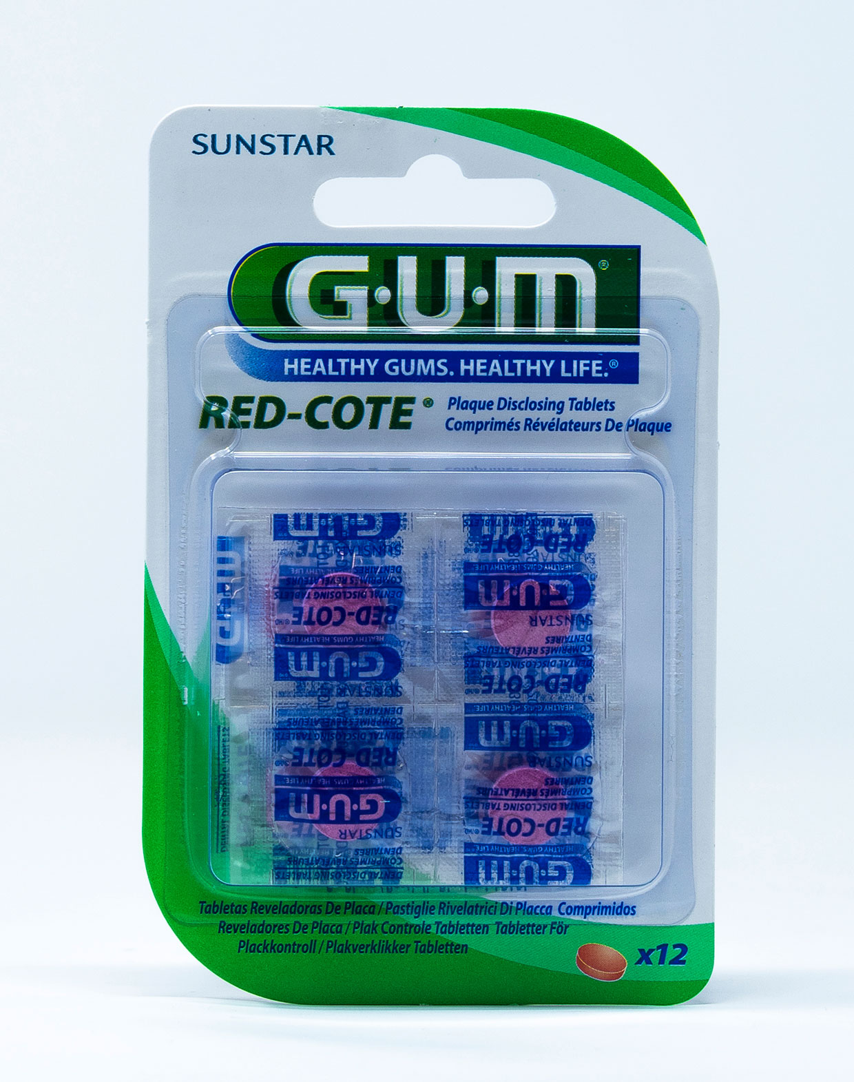Gum Pastiglie Rivela Placca Red-Cote - 12 pz