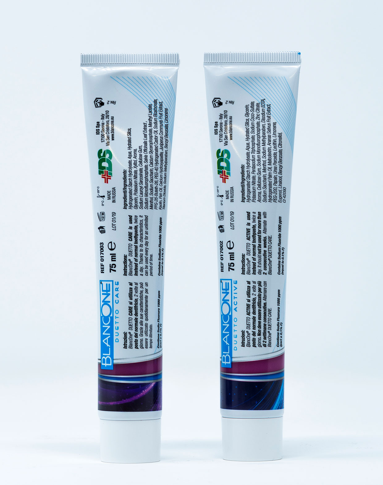 Blancone Dentifricio Duetto - 2 tubi x 75 ml