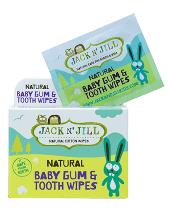 Jack N’Jill Salviettine in cotone per denti e gengive - 25 pz