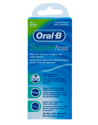 OralB Filo Interdentale Superfloss – 50 fili