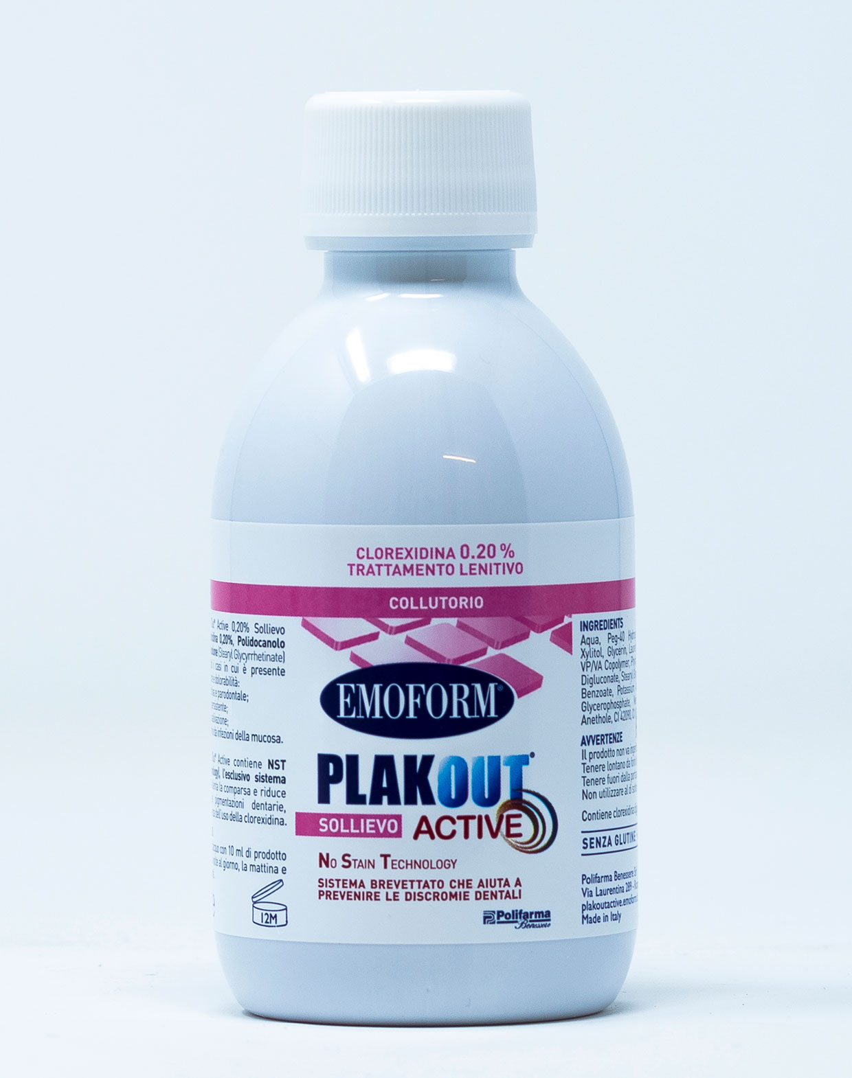Emoform Collutorio Plak Out  Active Sollievo 0,20 % – 200 ml