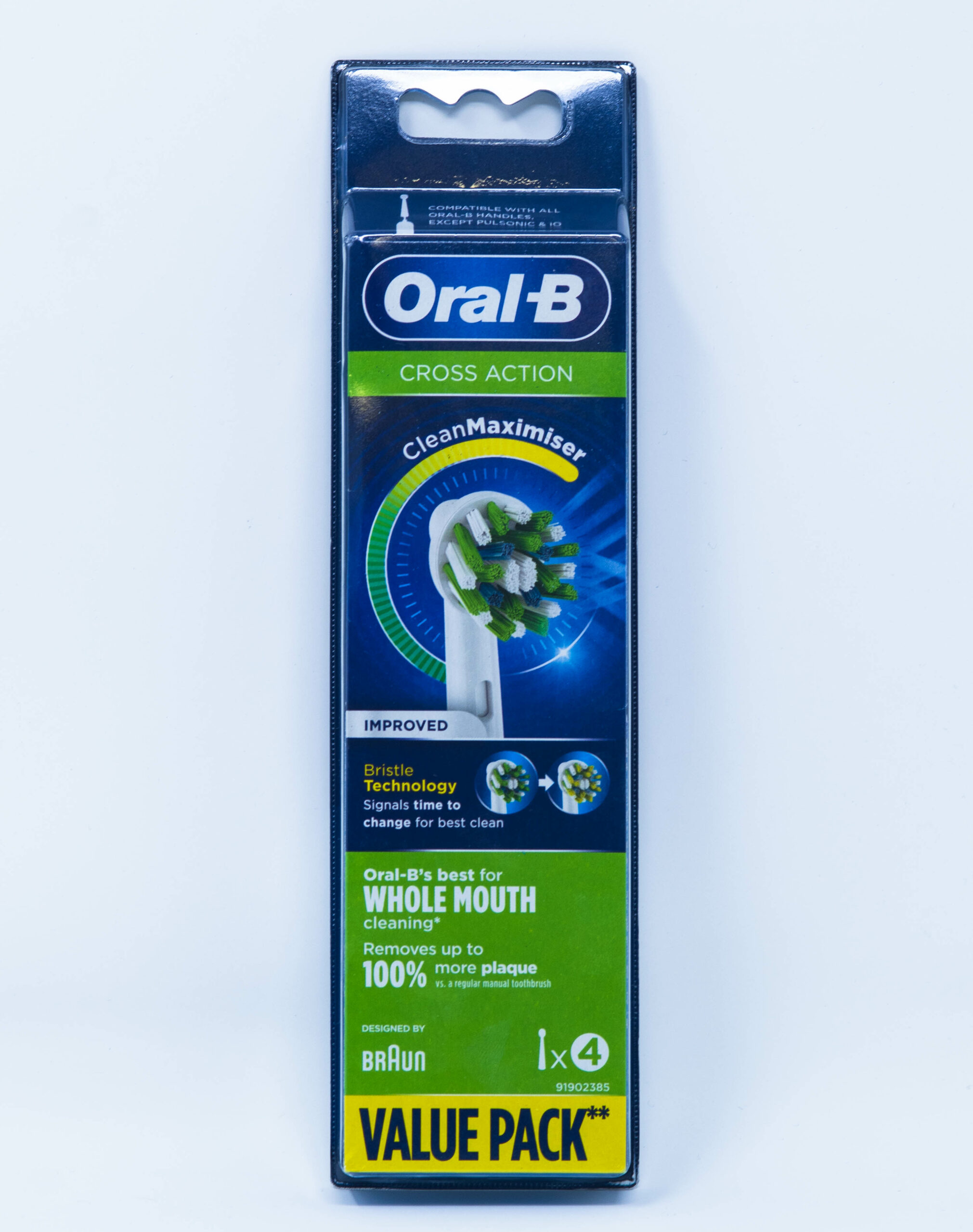 Oral-B Testina di Ricambio Crossaction – 4 pz.