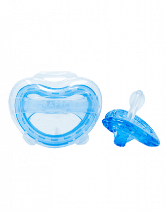[BD] Curaprox Succhietto Taglia 0 [0- 7 mesi] 2 pz + Scatola per Igienizzazione - Vari Colori
