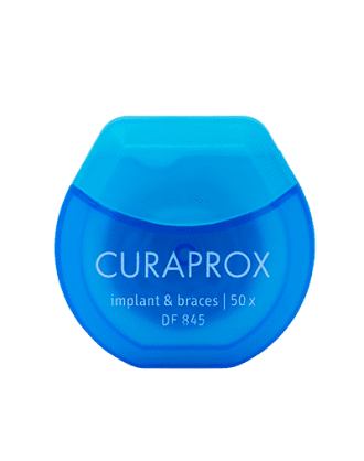 Curaprox Filo Interdentale DF 845 Implant & Braces - 50 fili