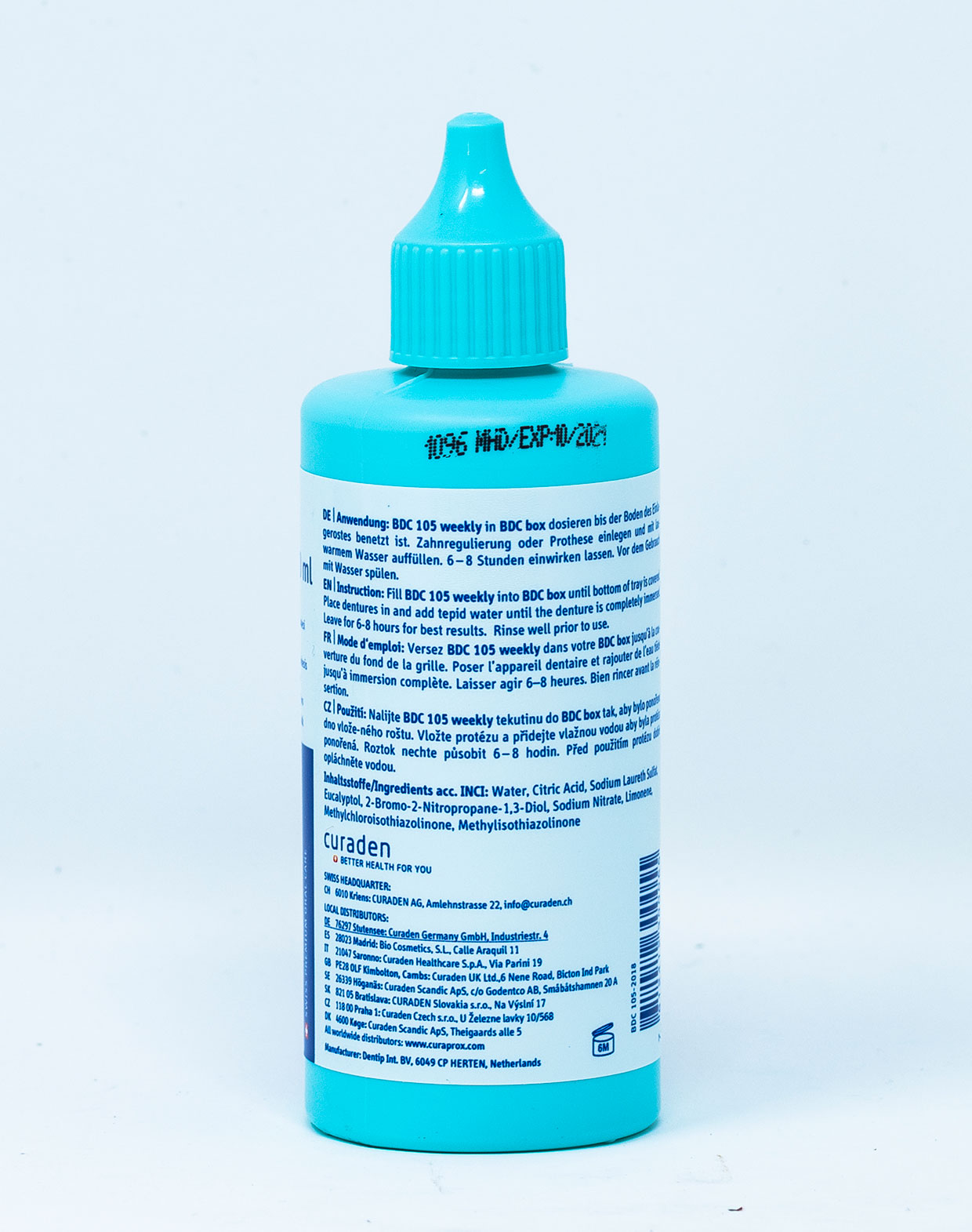 Curaprox Detergente Concentrato per Pulizia Protesi BDC 105 Weekly – 100 ml