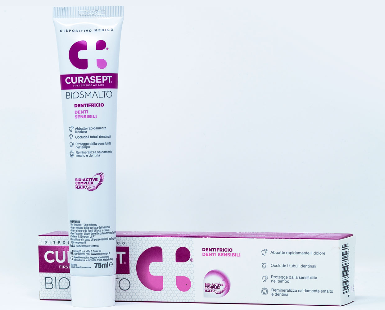 Curasept Biosmalto Dentifricio Denti Sensibili Trattamento Quotidiano - 75 ml