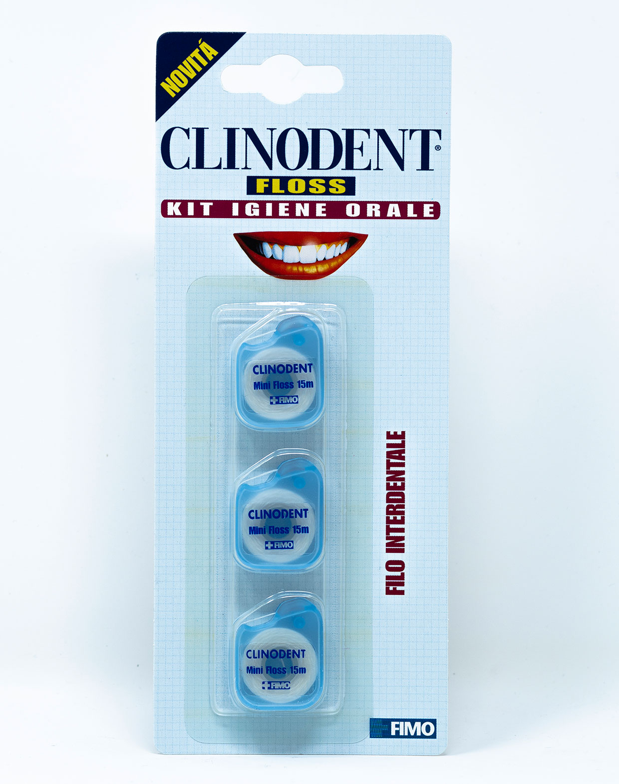 Fimo Clinodent Floss Filo Interdentale 15 m - 3 pz