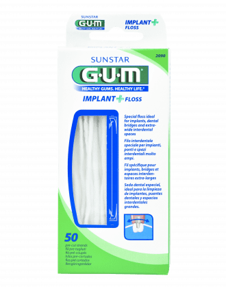 Gum Filo Interdentale Implant+ Floss - 50 fili