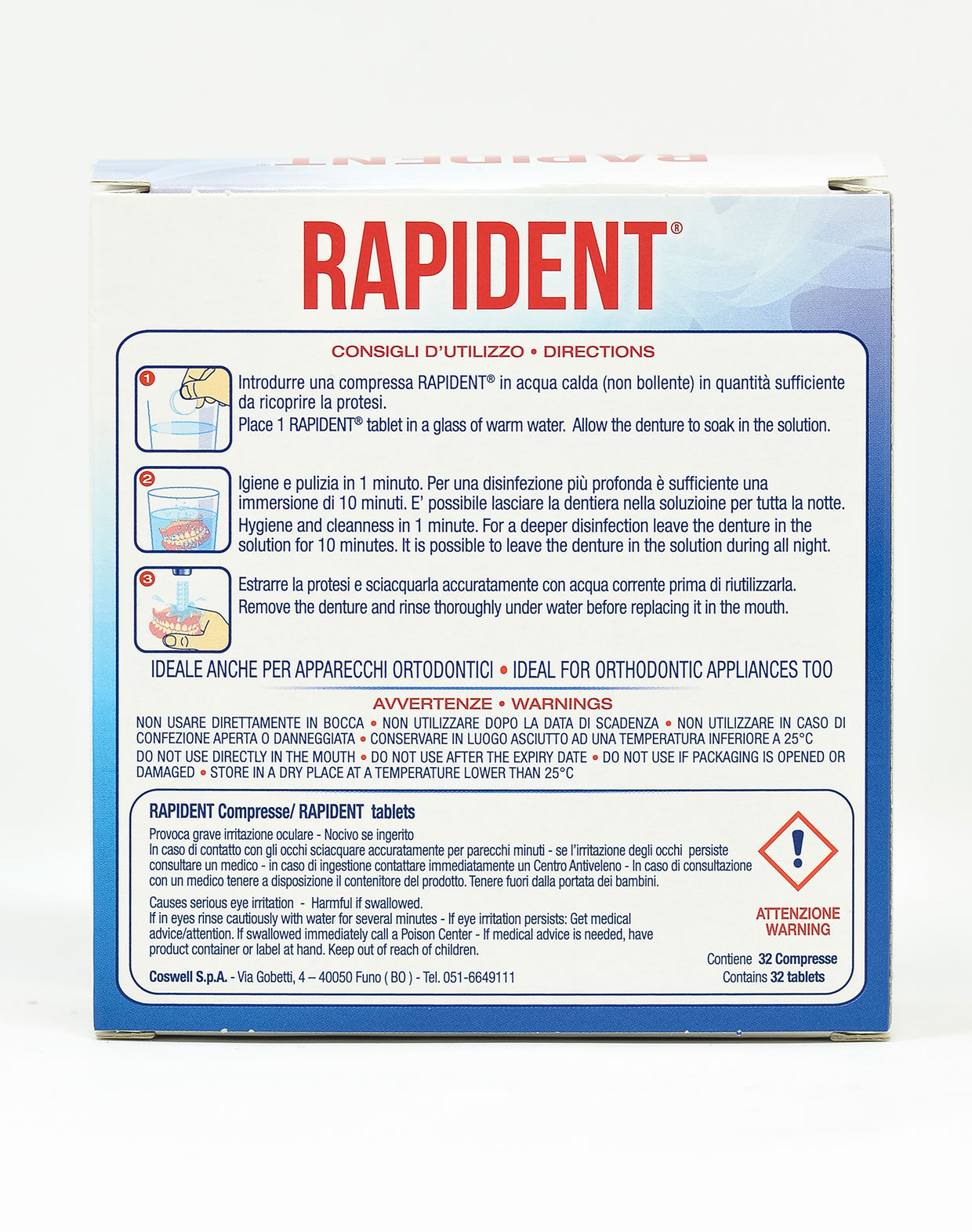 Rapident Compresse Effervescenti - 32 cpr