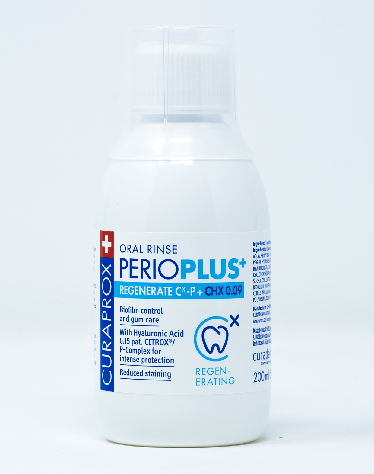 Curaprox Collutorio Perio Plus+ Regenerate CHX 0,09% - 200 ml
