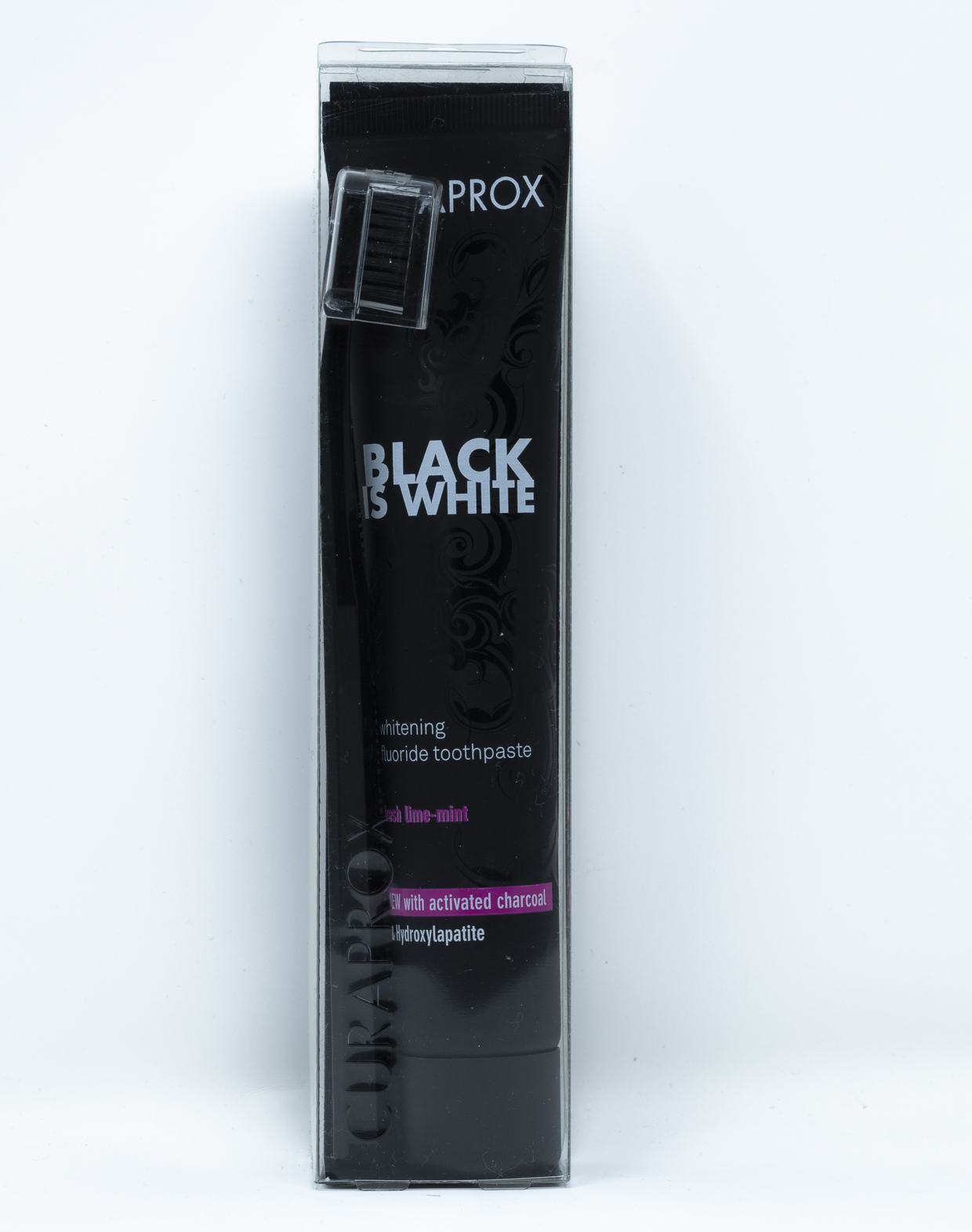 Curaprox Dentifricio Black is White - 90 ml + 1 Spazzolino Manuale