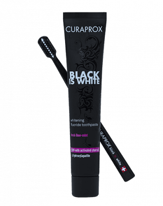 Curaprox Dentifricio Black is White - 90 ml + 1 Spazzolino Manuale