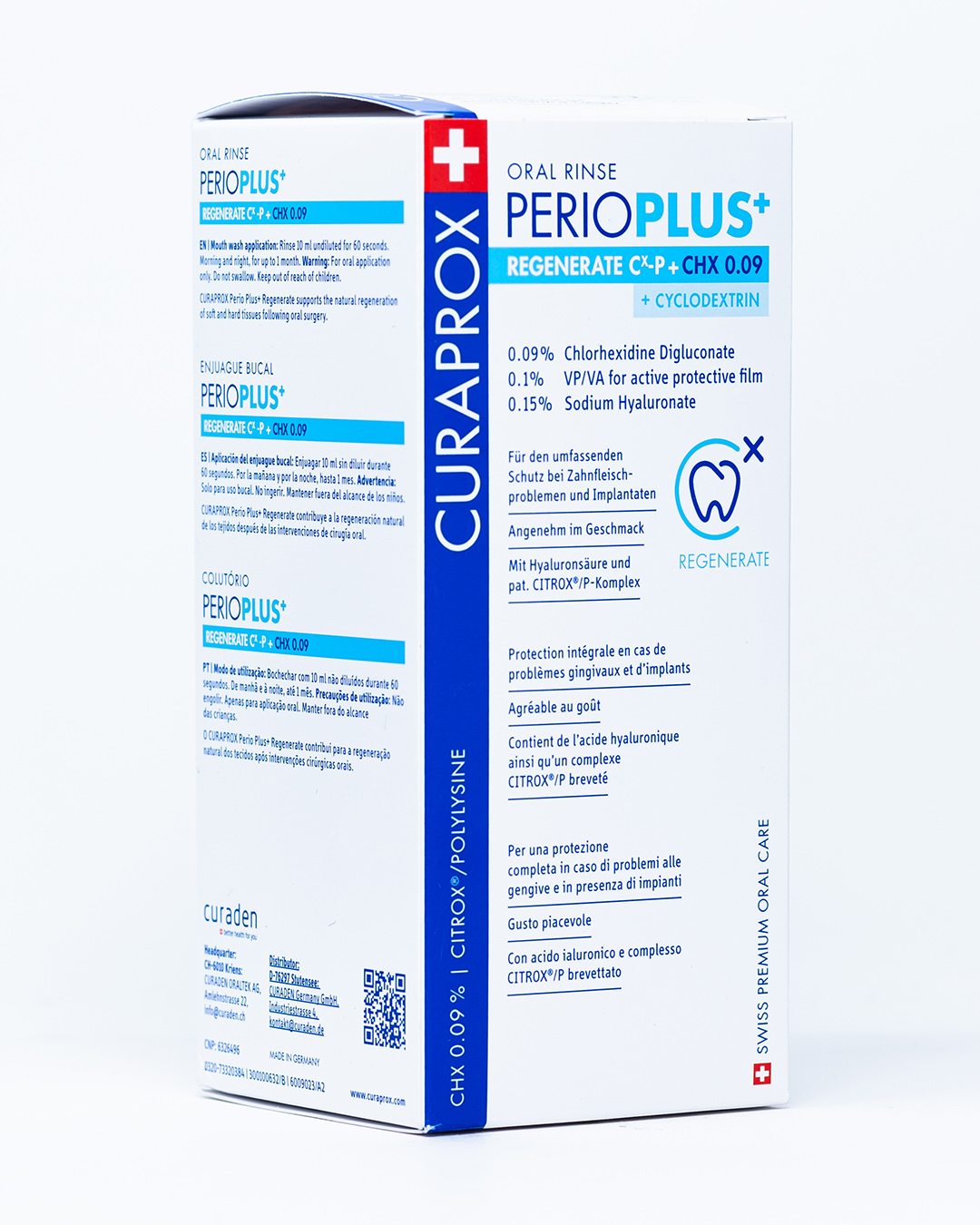 Curaprox Collutorio Perio Plus+ Regenerate CHX 0,09% - 200 ml