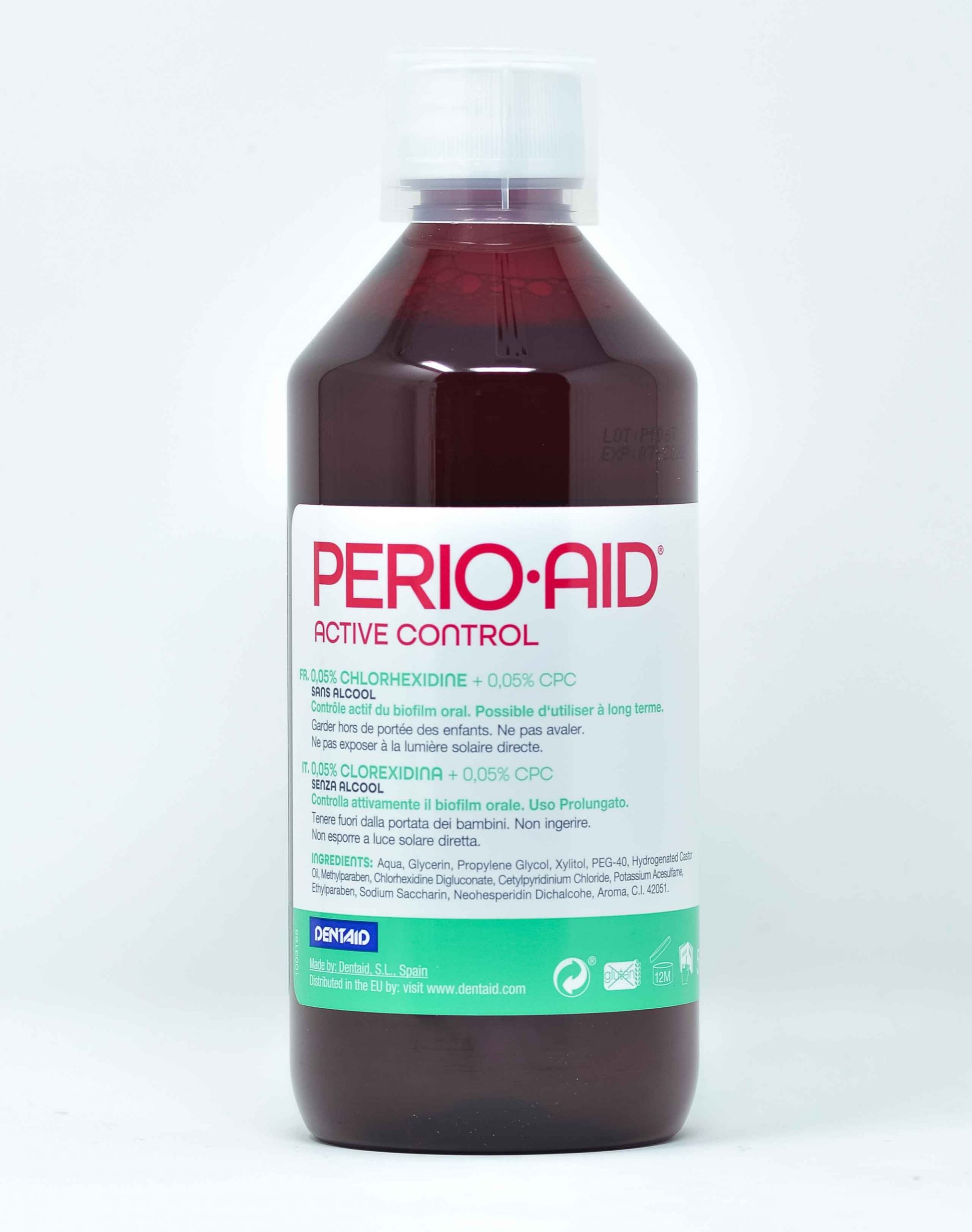 Dentaid Collutorio Perio Aid Active Control CHX 0,05% + CPC 0,05% - 500 ml