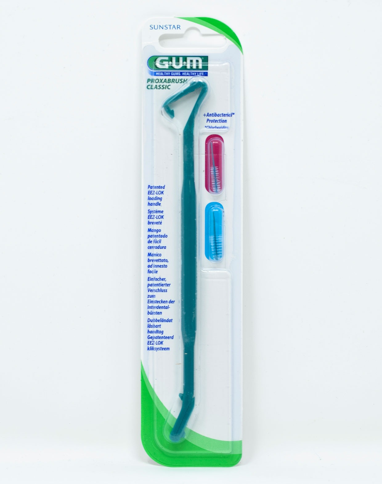 Gum Proxabrush Classic Manico a Due Estremità + 2 Scovolini - Vari Colori