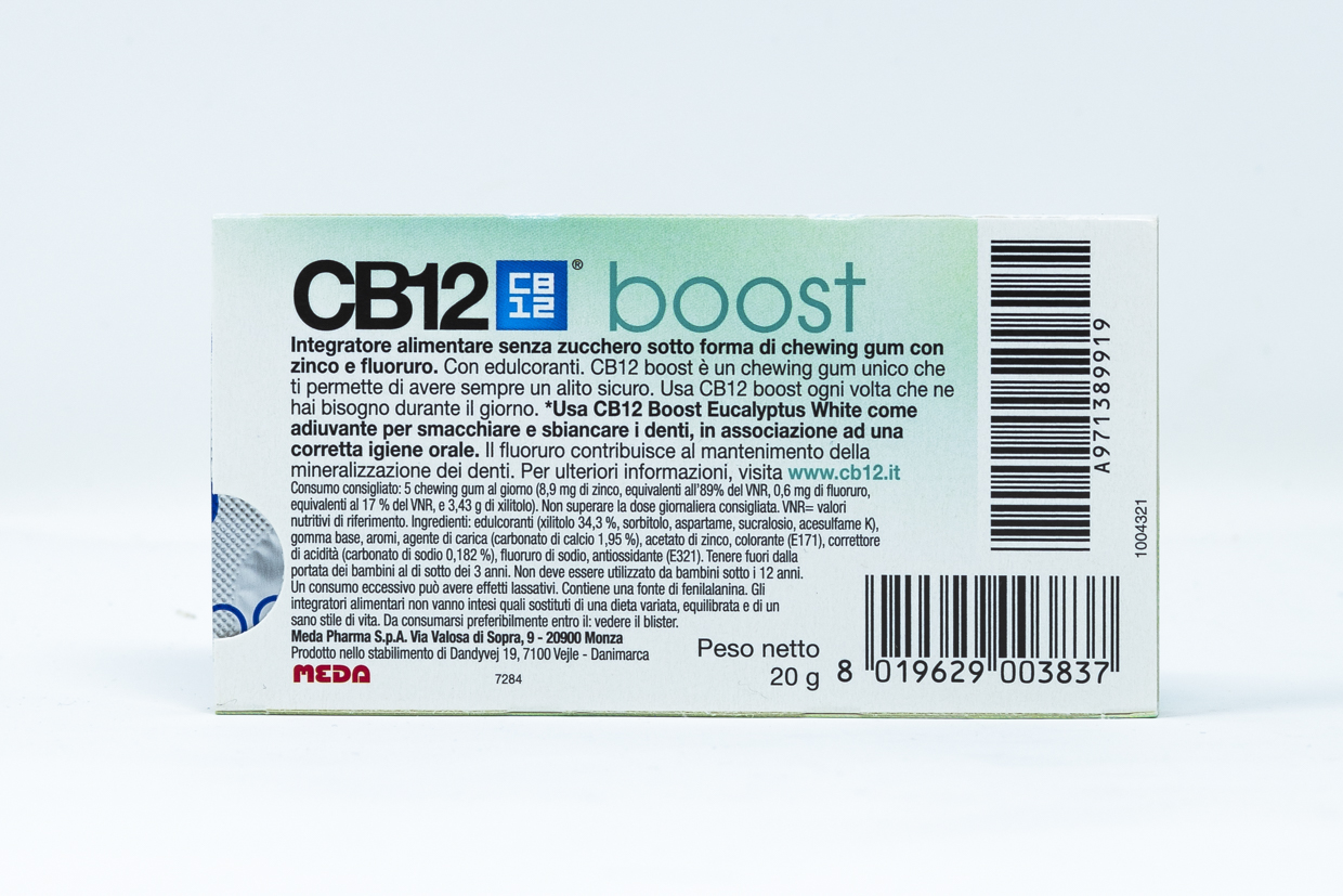 CB12 Boost Gomme da Masticare Eucaliptus White