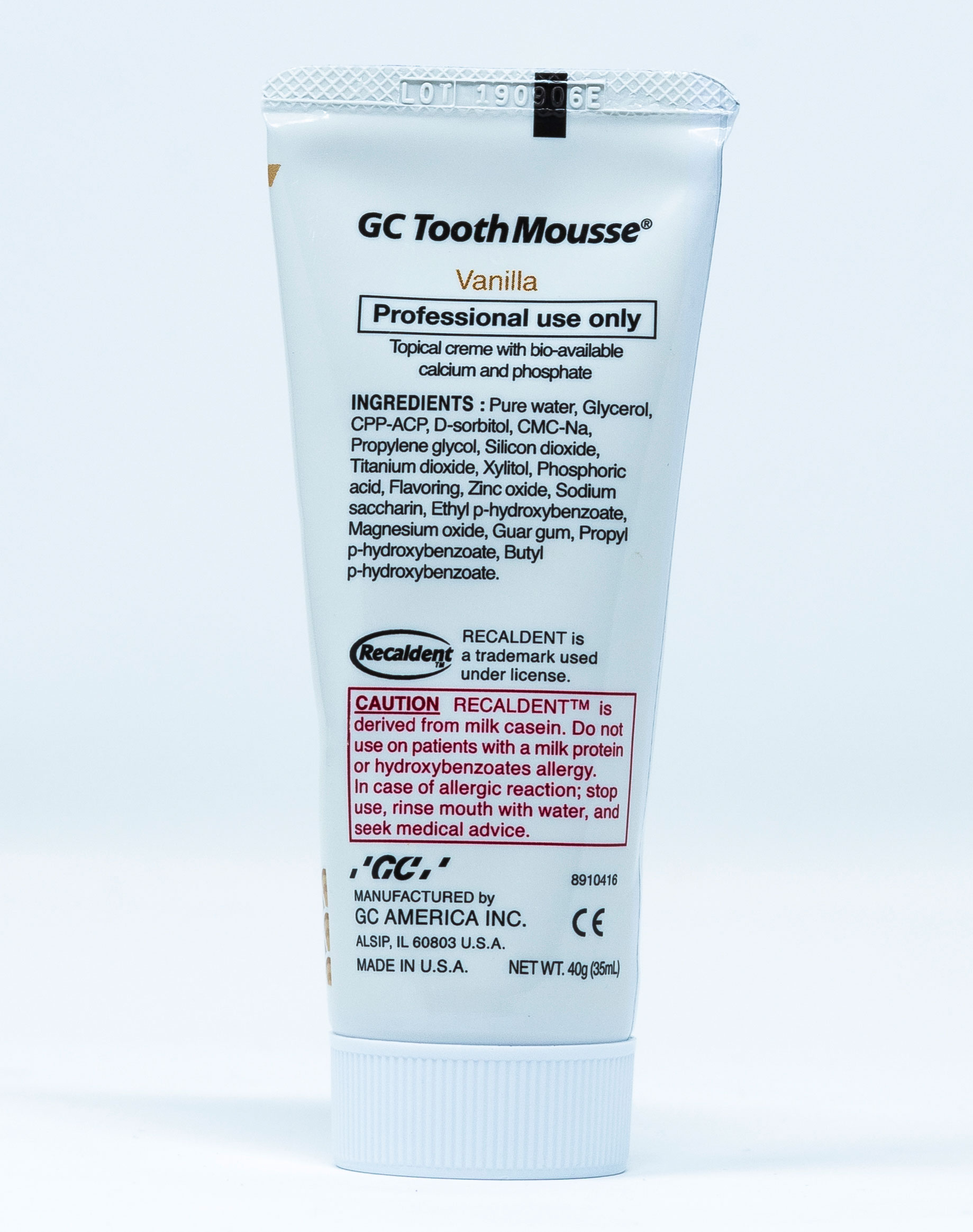 GC Crema Remineralizzante Tooth Mousse Vaniglia - 40 g