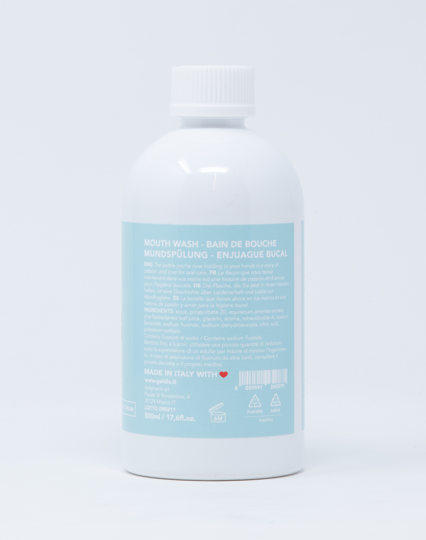 Geldis Collutorio BUONISSIMO alla Menta con Fluoro - 500ml