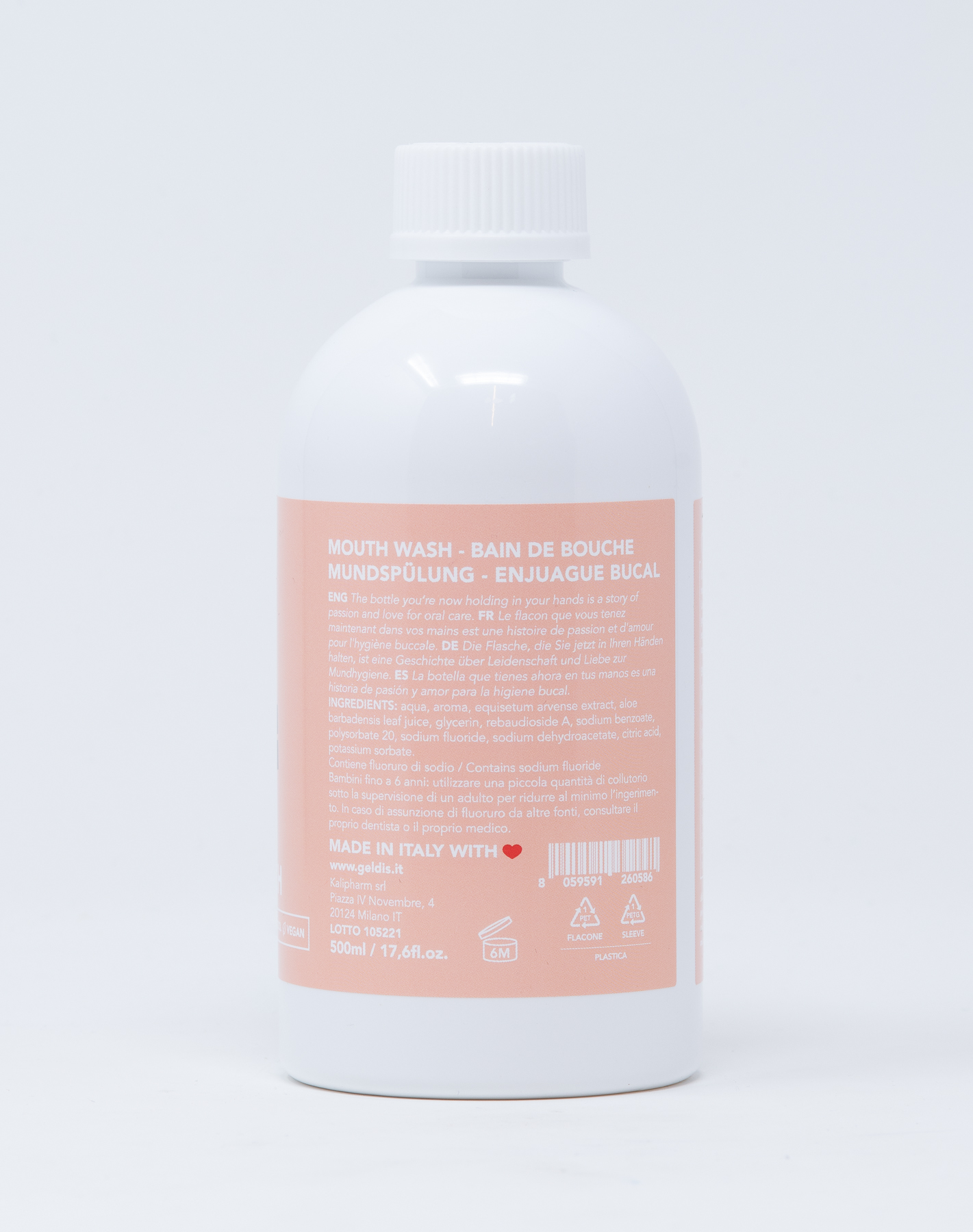 Geldis Collutorio BUONISSIMO alla Pesca - 500 ml