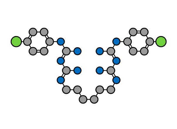 molecola della clorexidina
