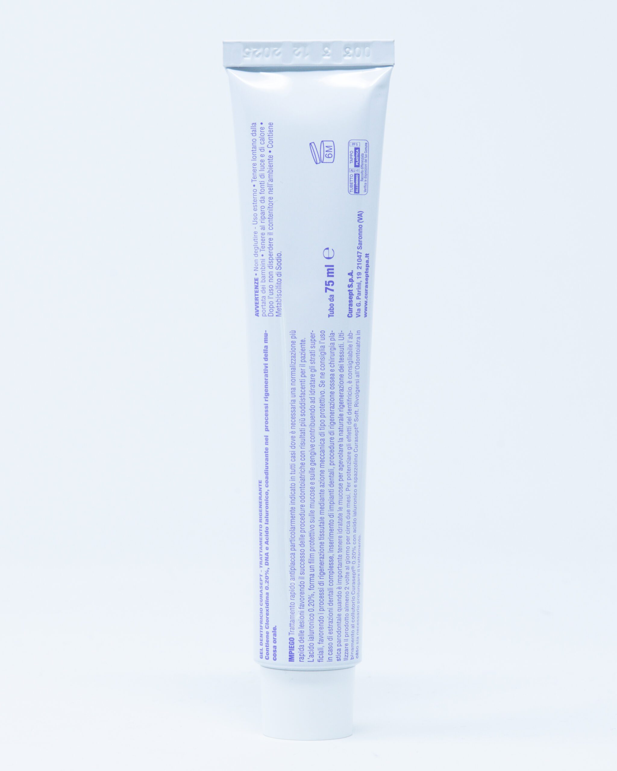 Curasept Dentifricio ADS Trattamento Rigenerante 0,20% Con Acido Ialuronico - 75 ml