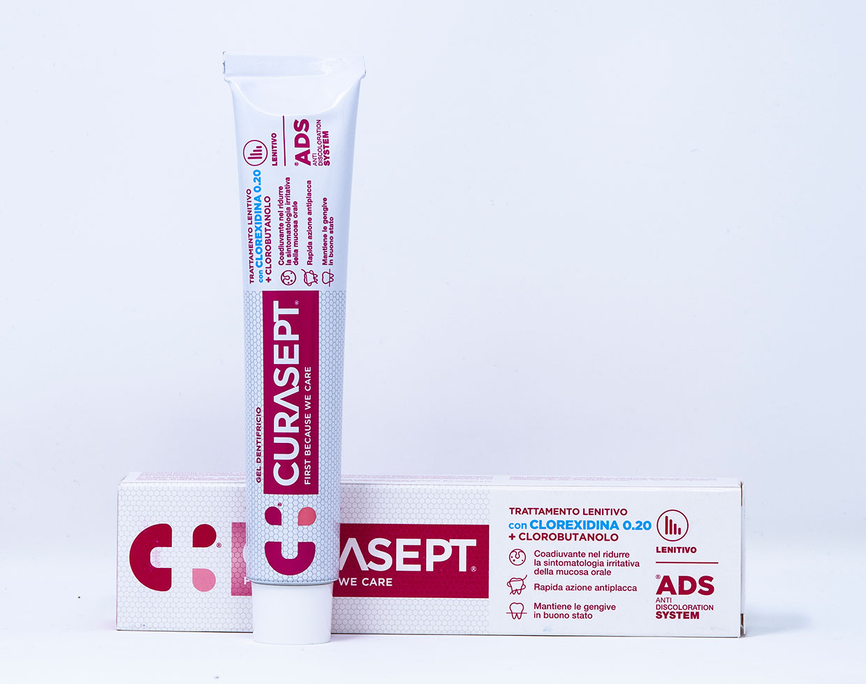 Curasept Dentifricio ADS Trattamento Lenitivo 0,20% Con Clorobutanolo – 75 ml