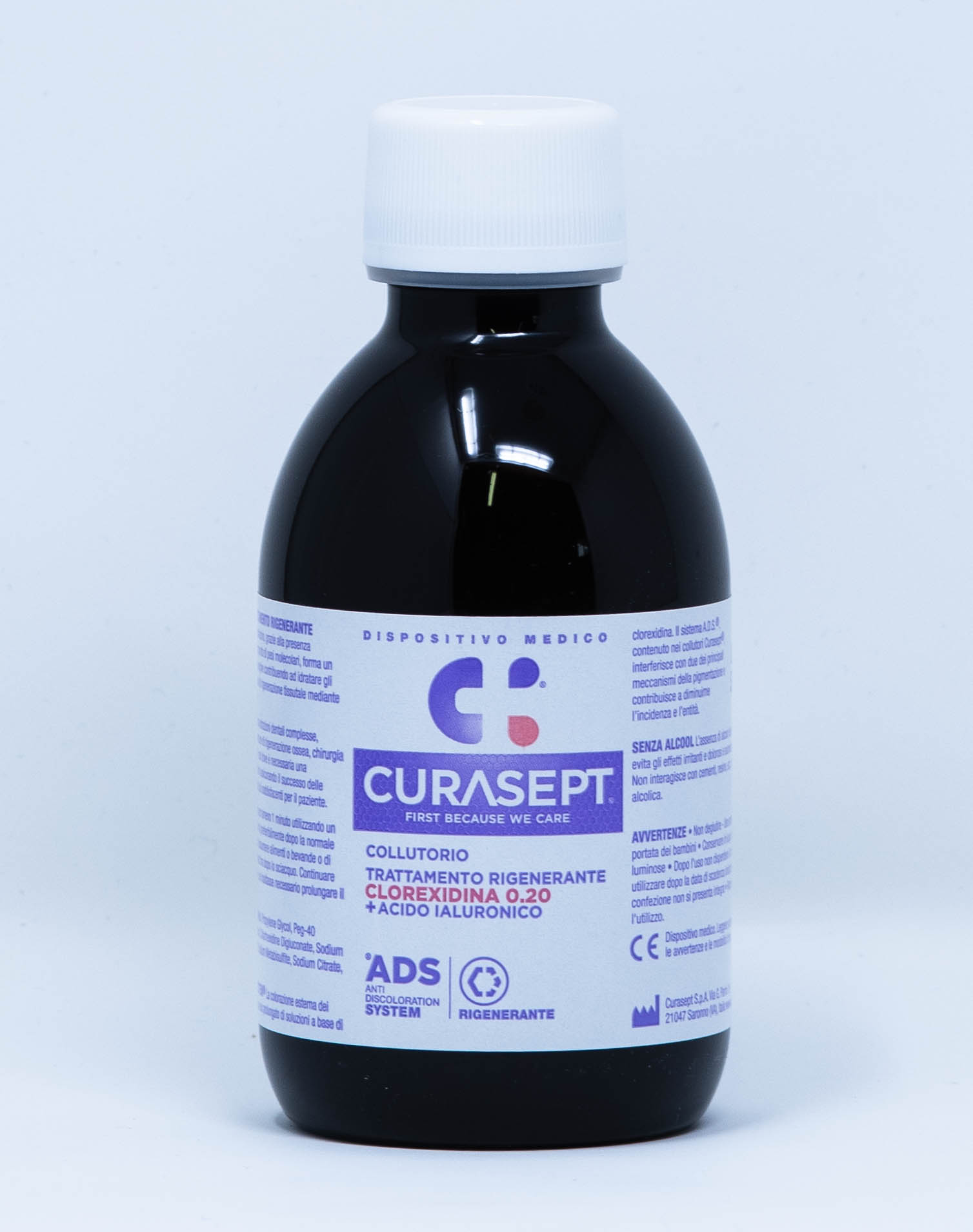 Curasept Collutorio ADS Trattamento Rigenerante 0,20% Con Acido Ialuronico - 200 ml