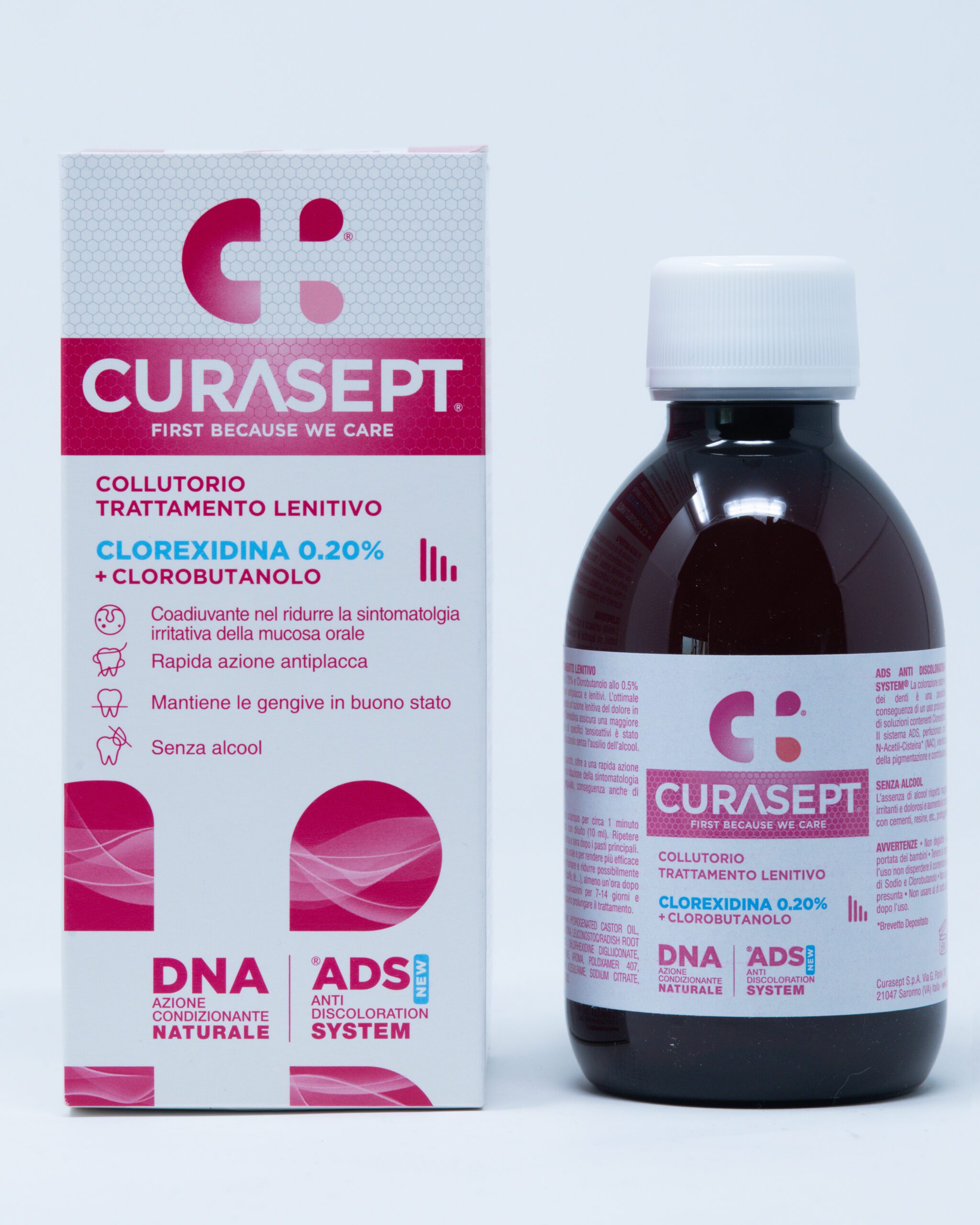 Curasept Collutorio ADS Trattamento Lenitivo 0,20% Con Clorobutanolo  - 200 ml