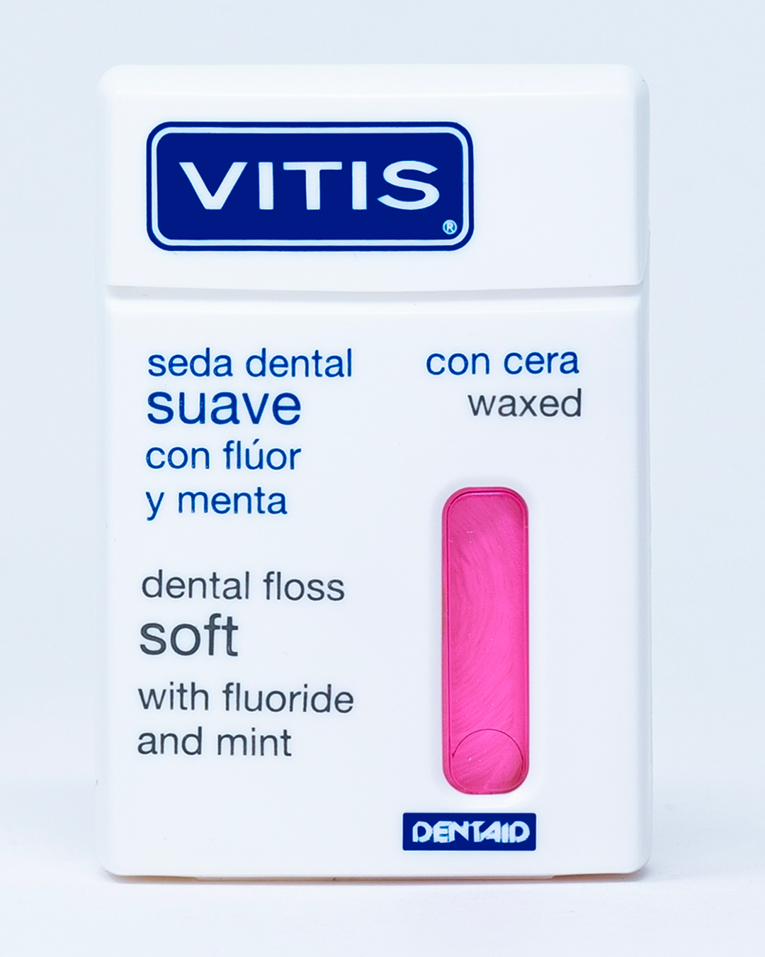 Dentaid Filo Interdentale Vitis Dental Floss Soft Con Cera Fluoro e Menta - 50 m