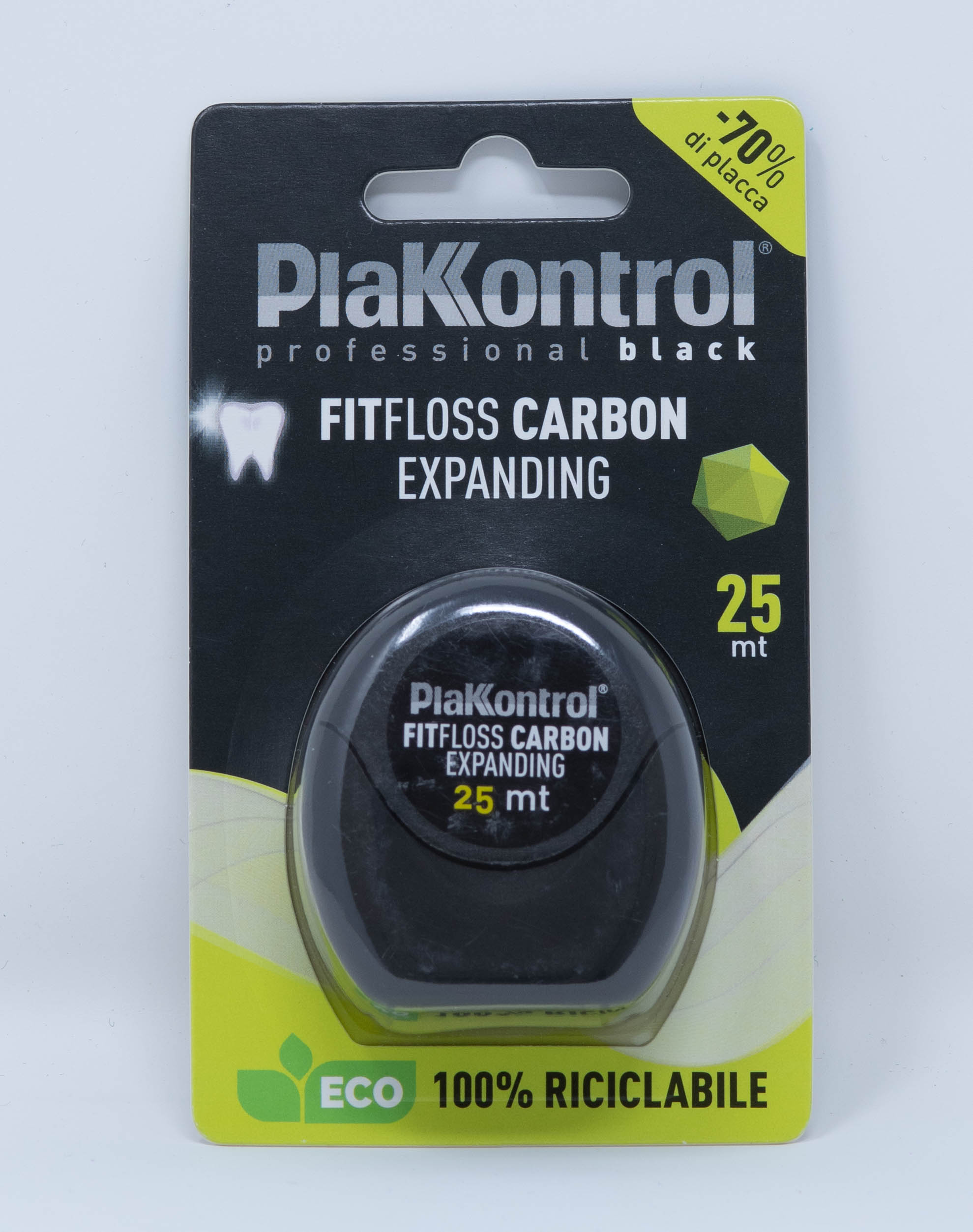 Plakkontrol Filo Interdentale Fit Floss Carbon Expanding - 25 m