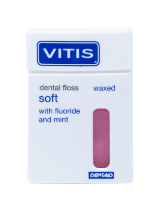 Dentaid Filo Interdentale Vitis Dental Floss Soft Con Cera Fluoro e Menta - 50 m