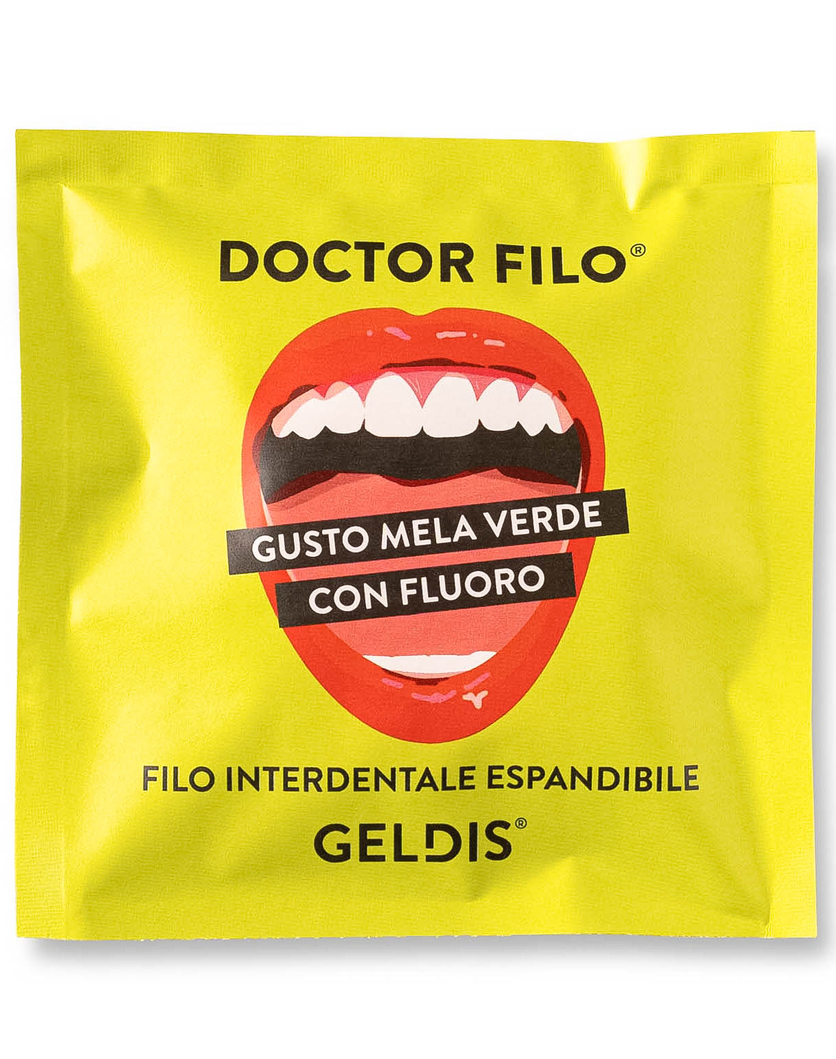 Geldis Doctor Filo Filo Interdentale Espandibile alla Mela Verde con Fluoro - 30 mt
