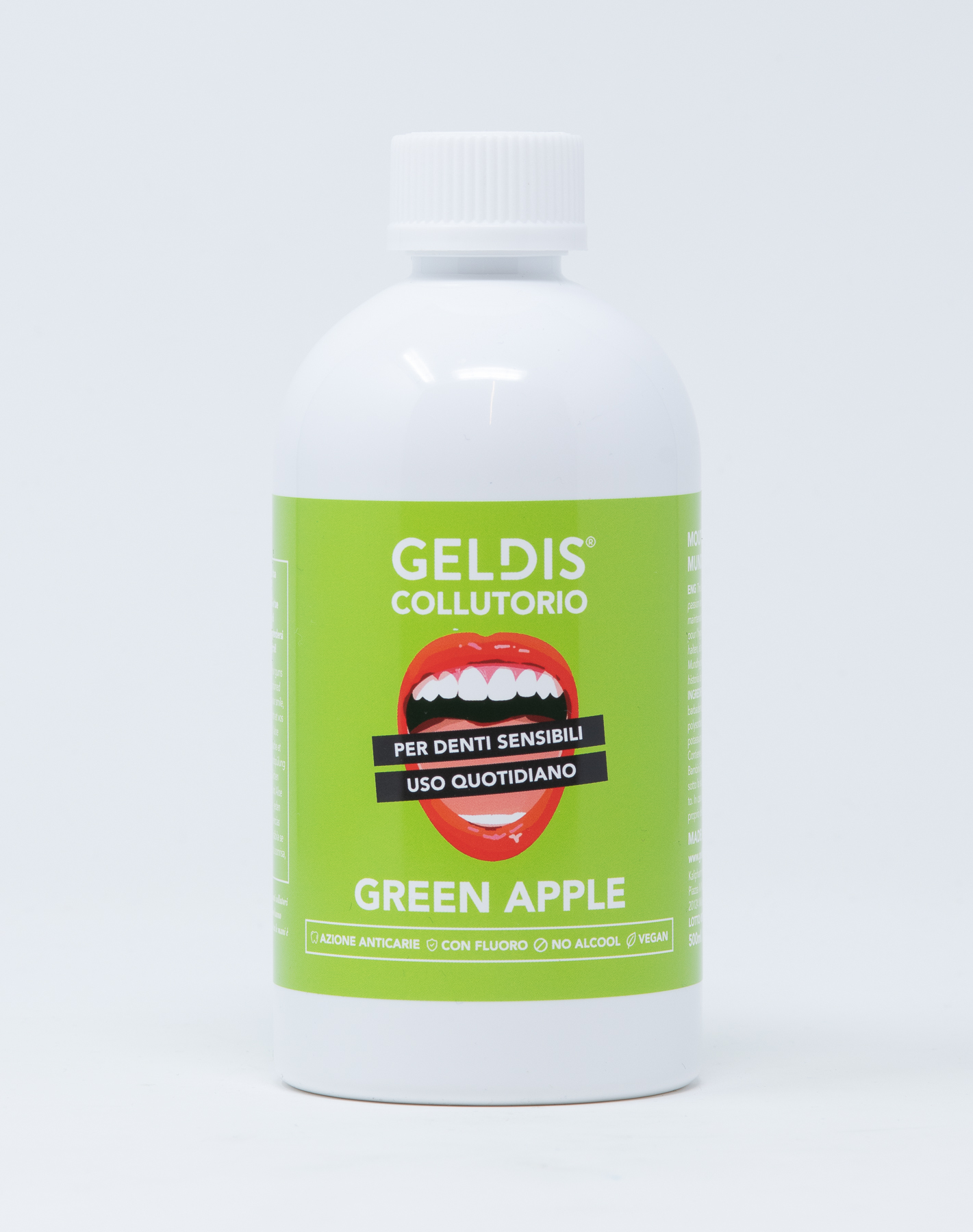 Geldis Collutorio BUONISSIMO alla Mela Verde con Fluoro - 500ml
