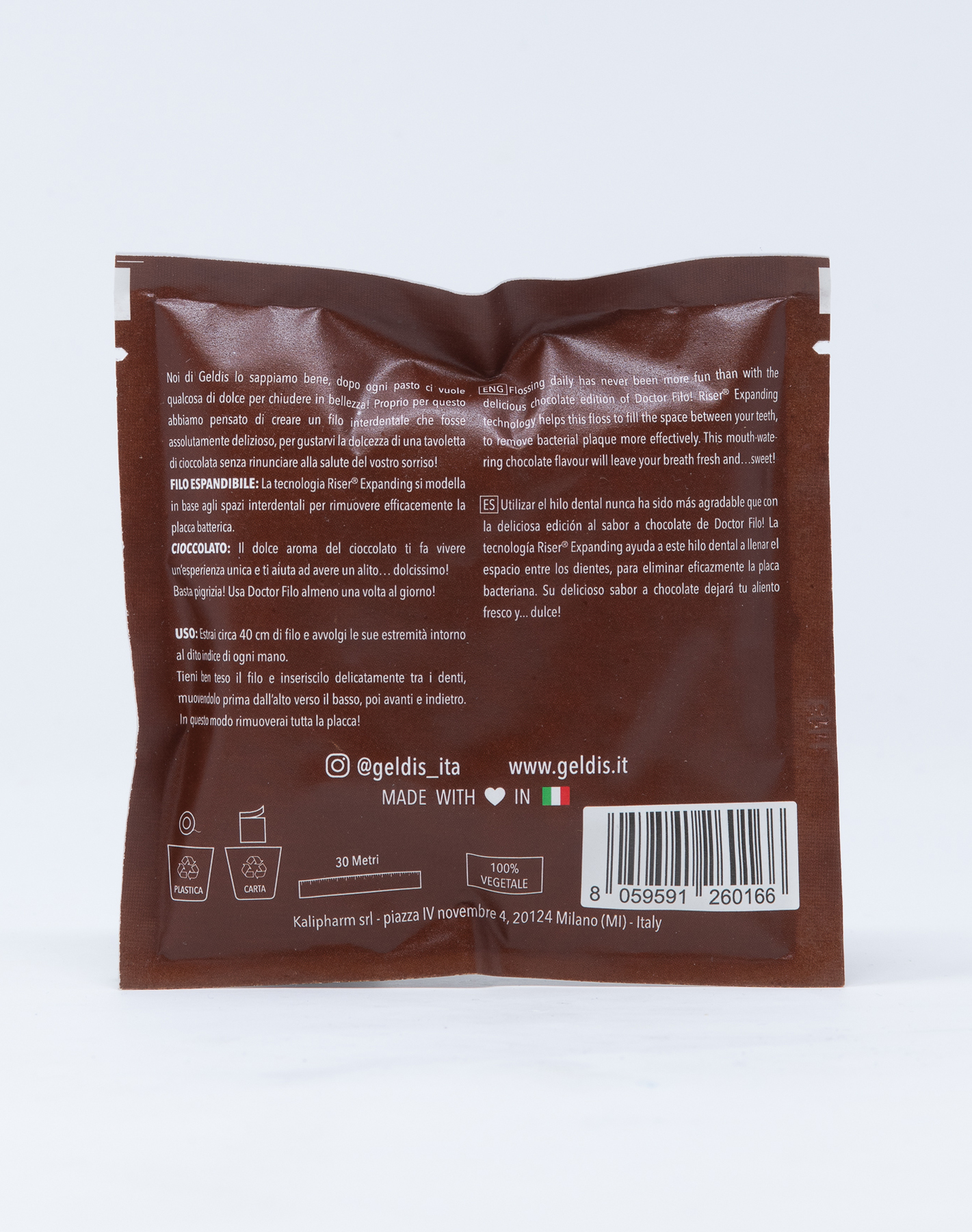 Geldis Doctor Filo Filo Interdentale Espandibile al Cioccolato – 30 mt