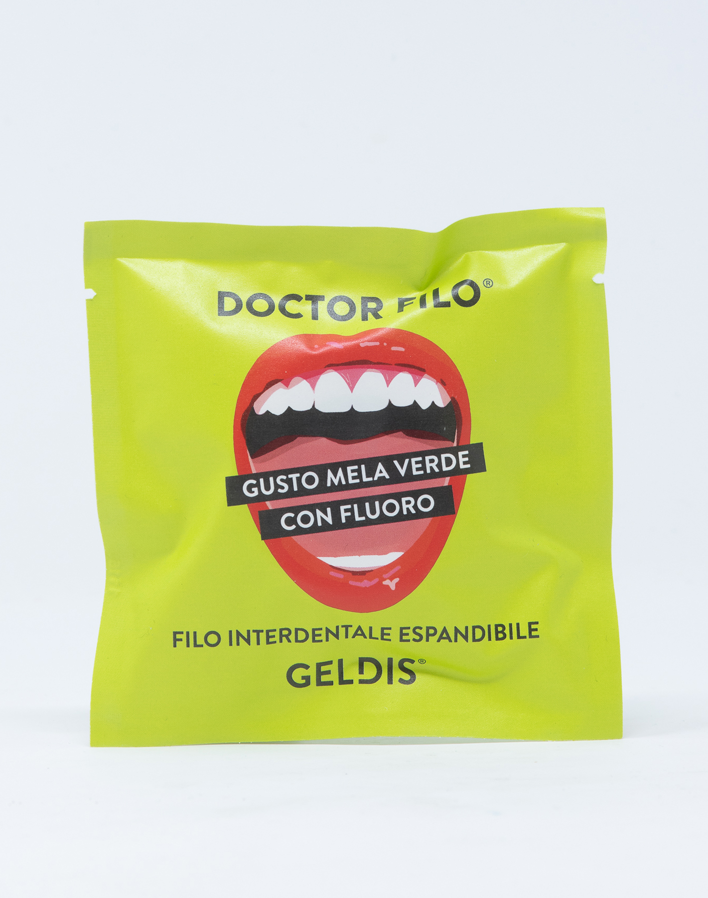 Geldis Doctor Filo Filo Interdentale Espandibile alla Mela Verde con Fluoro - 30 mt