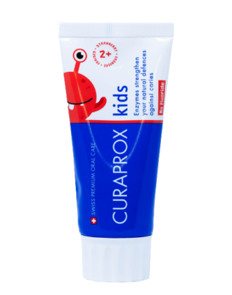 [BD] Curaprox Dentifricio Kids Fragola 2+ Senza Fluoro – 60 ml