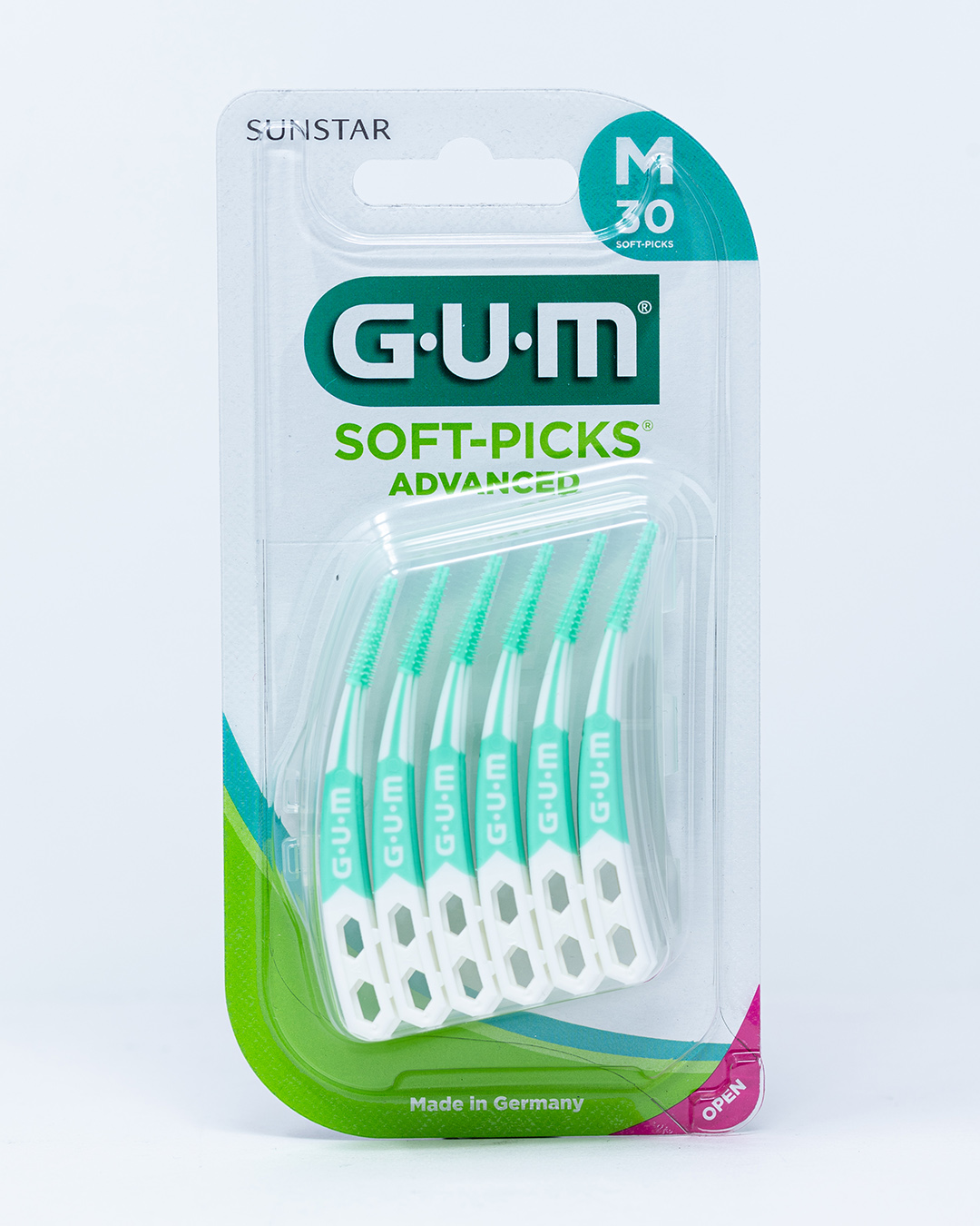 GUM Soft-Picks Advanced | 60 Stuzzicatori Interdentali In Morbida Gomma | Confezione Da 3